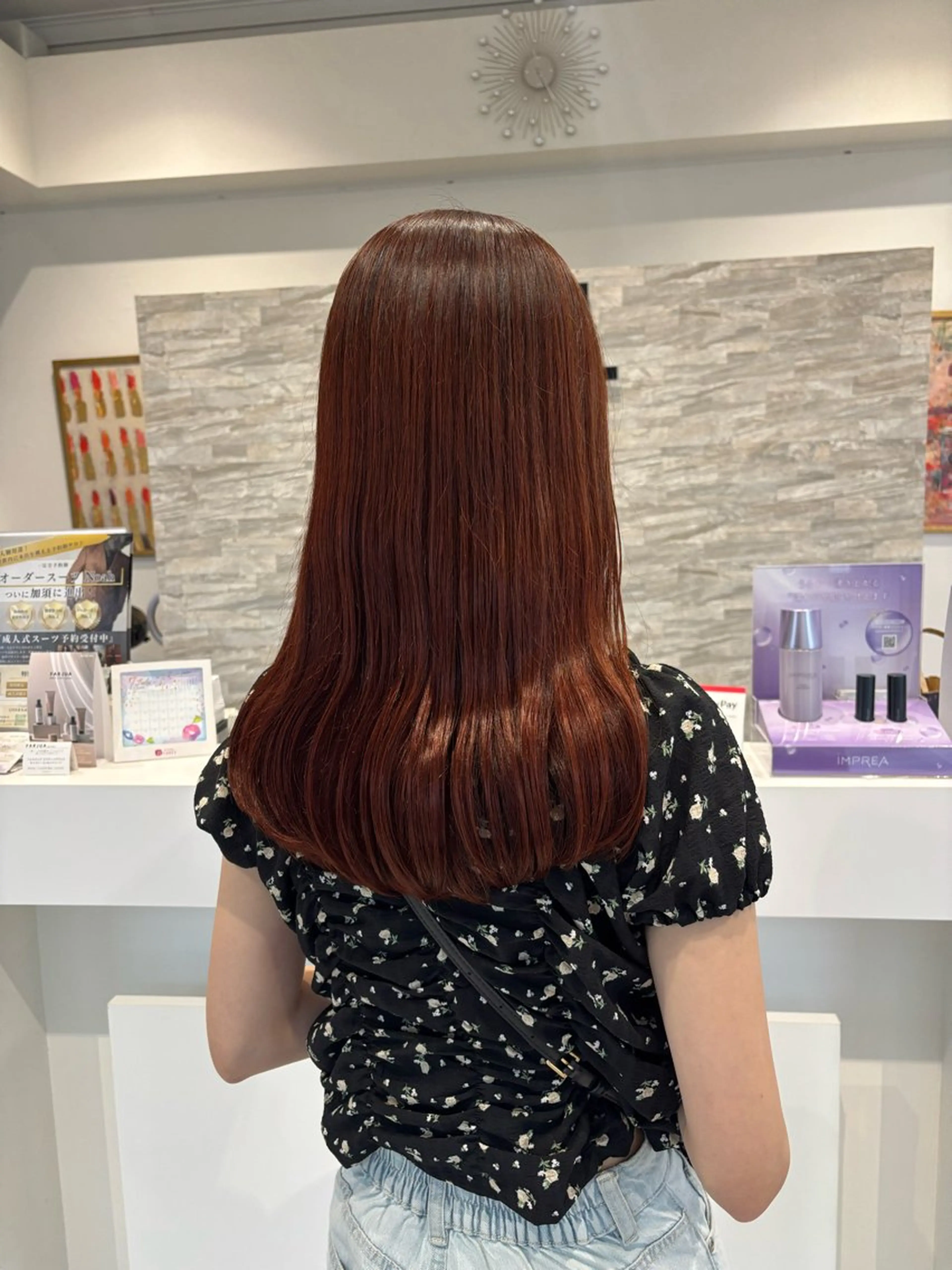 セミロング カット ヘアカラー トリートメント JILL    hair所属・maki💖 暖色カラーのヘアスタイル
