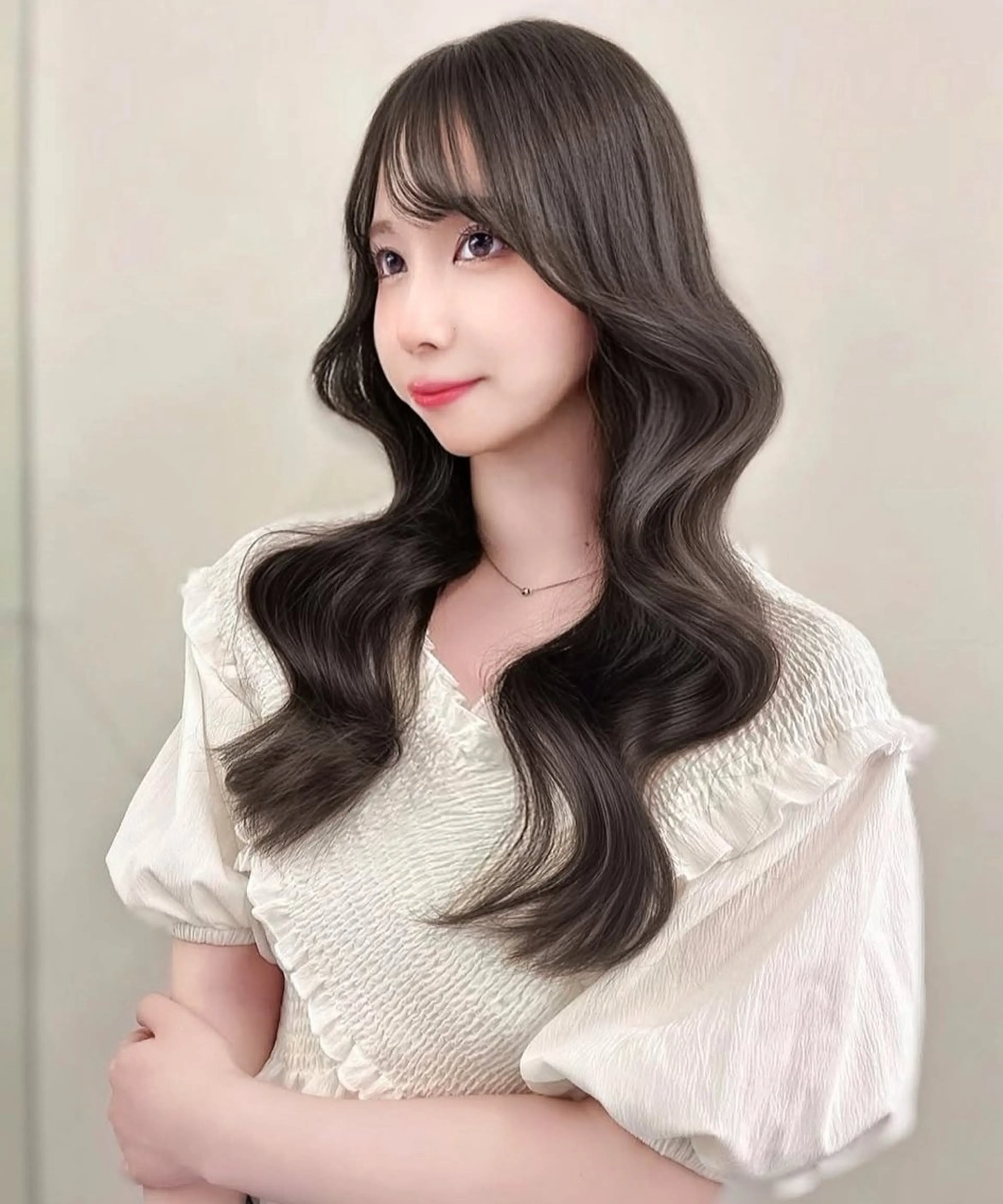 セミロング ヘアカラー トリートメント 韓国レイヤー/ボブ 髪質改善/TAKAのヘアスタイル