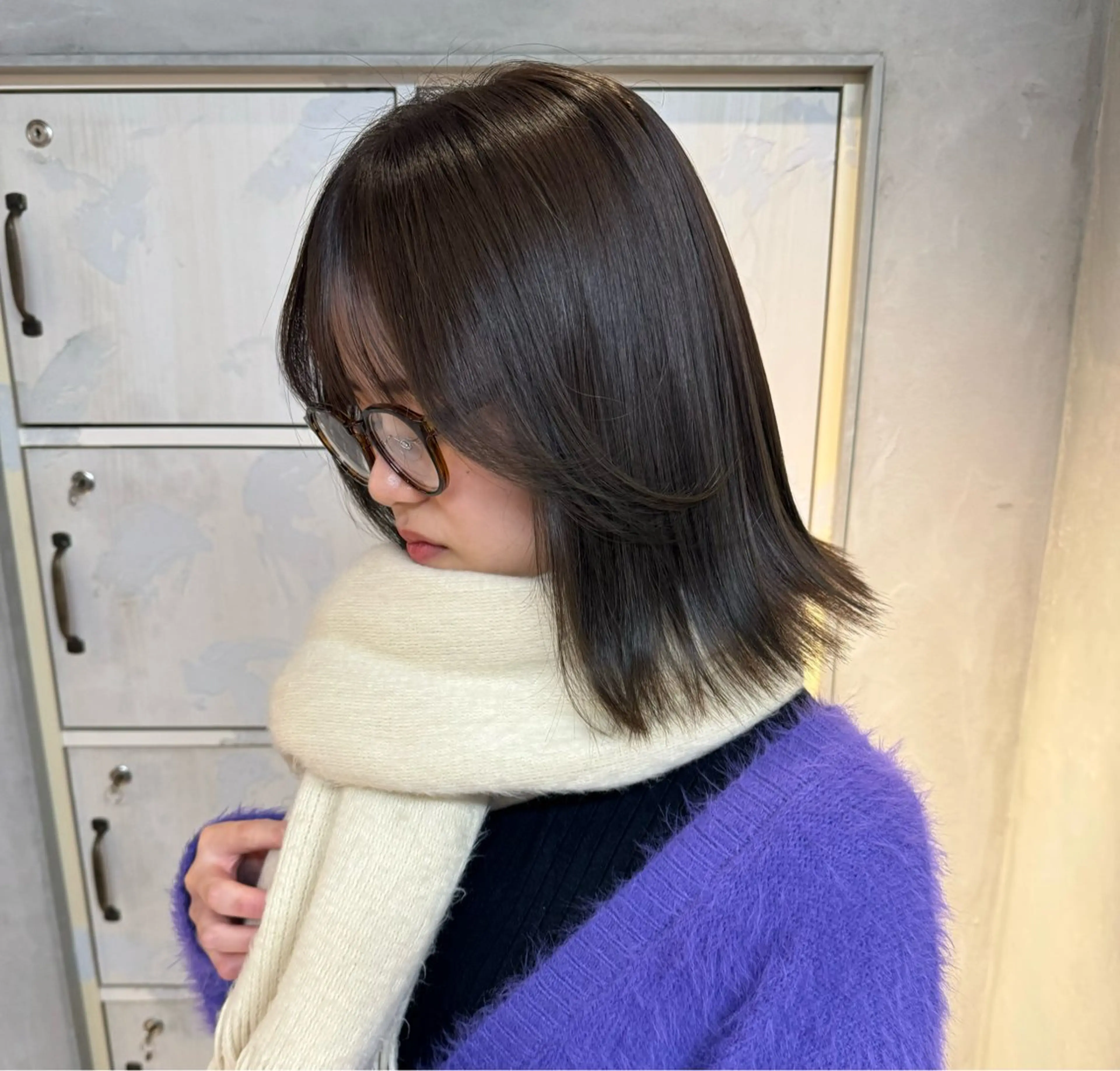 ショート カラー ヘアカラー トリートメント パーマ/髪質改善 暖色カラー🍇akoのヘアスタイル