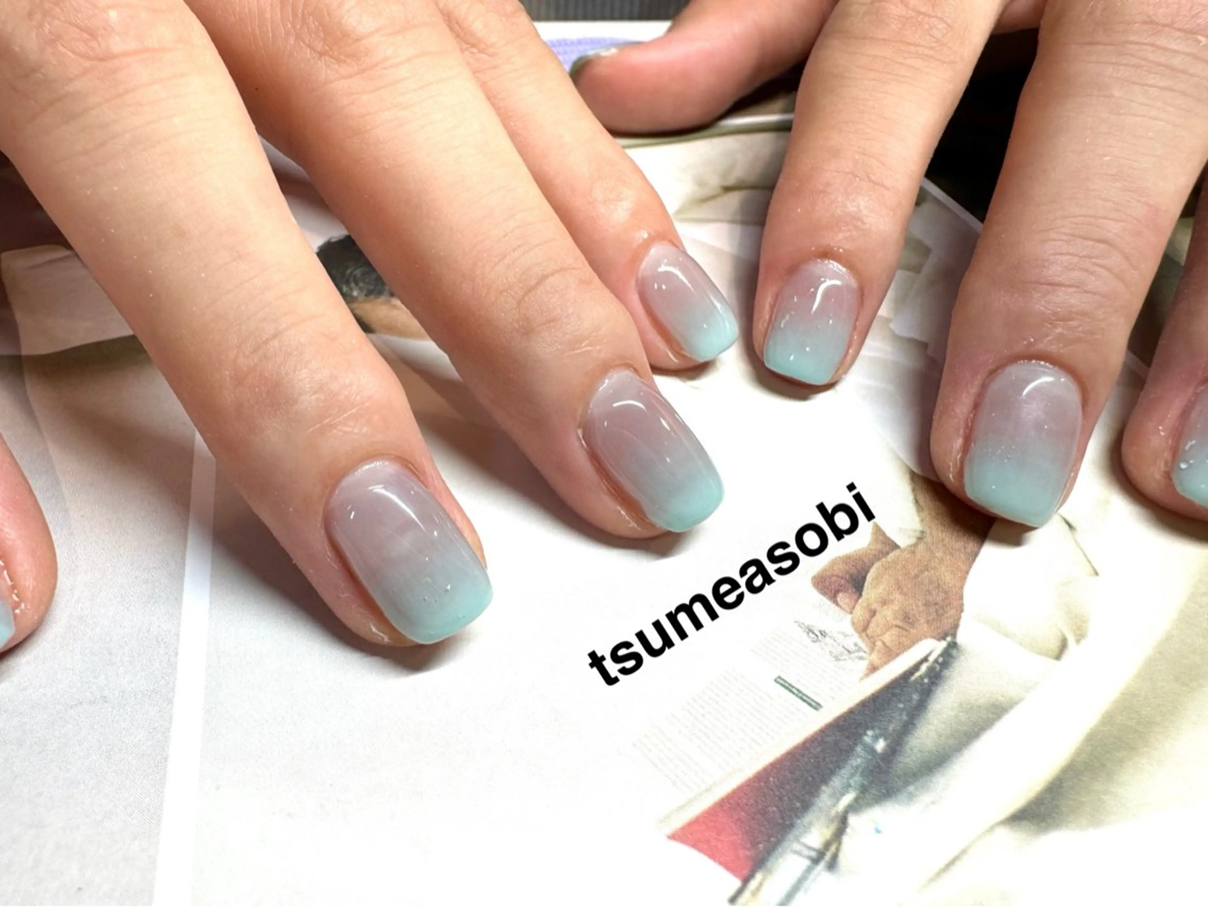 ネイル グラデーション ハンドネイル tsumeasobi所属・tsumeasobi 🪬macoのネイルデザイン