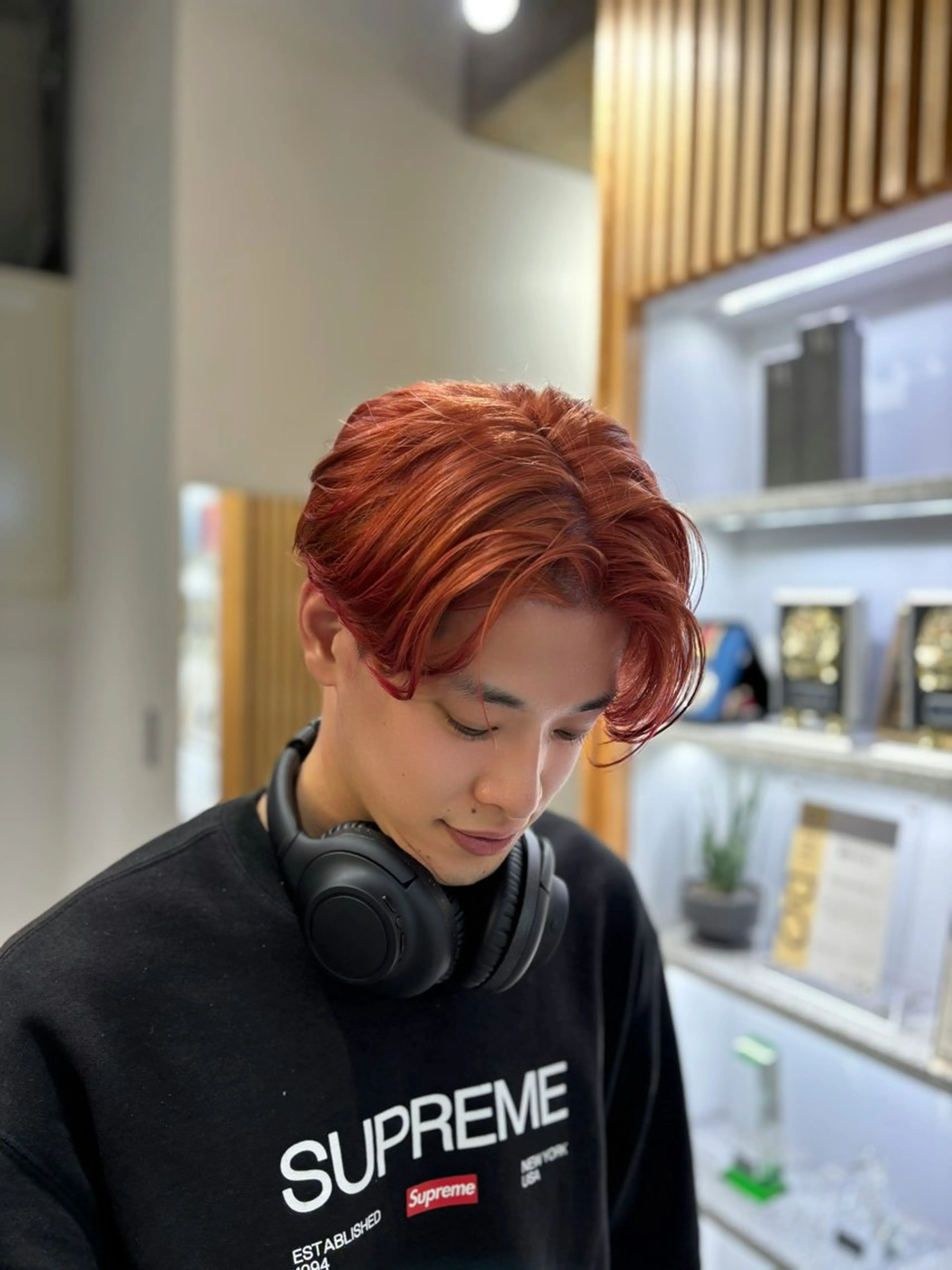 ミディアム メンズ カット ヘアカラー メンズ＆スパ特化 takumiのヘアスタイル