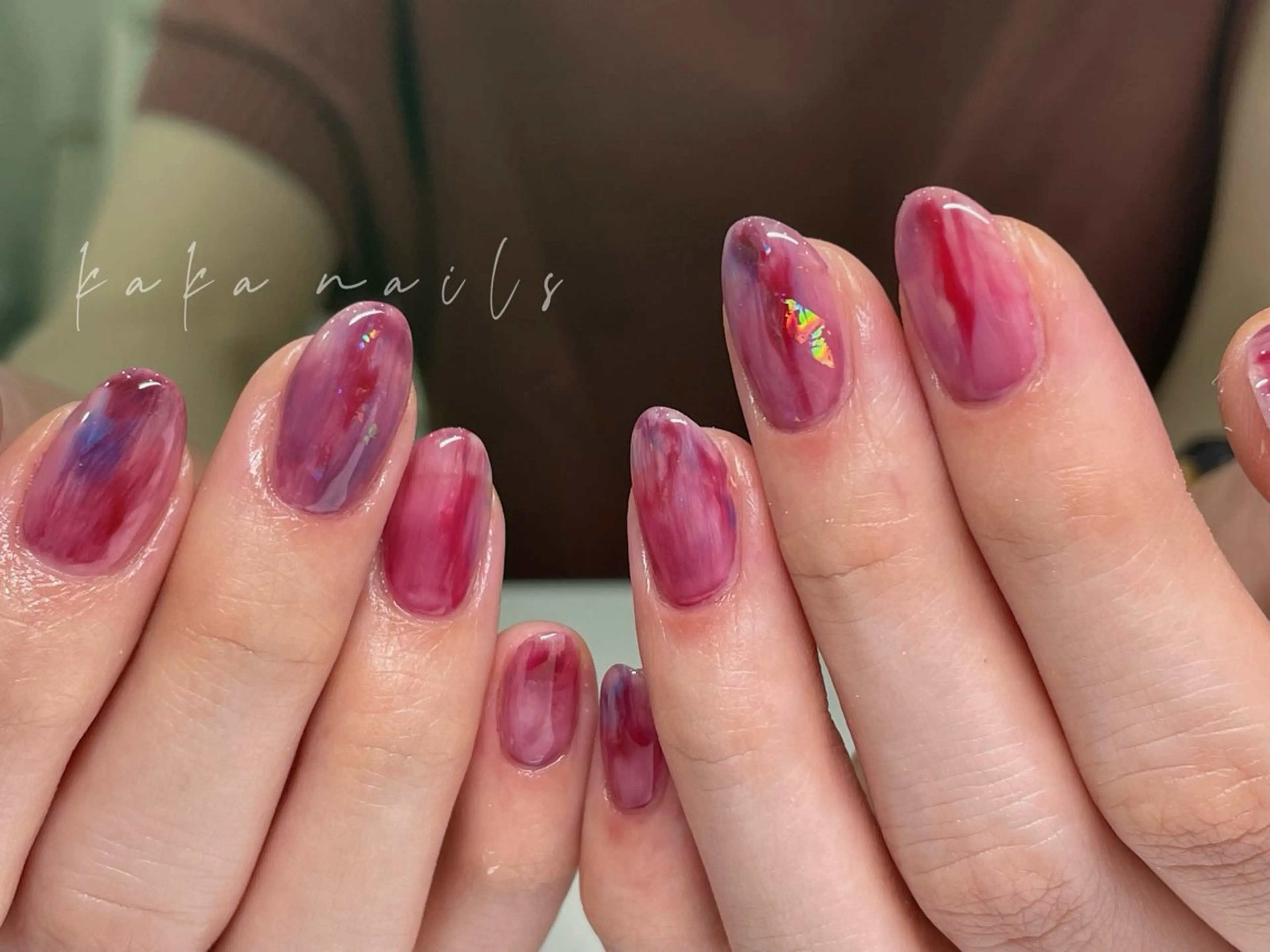 ネイル ニュアンスネイル Kaka Nailsのネイルデザイン