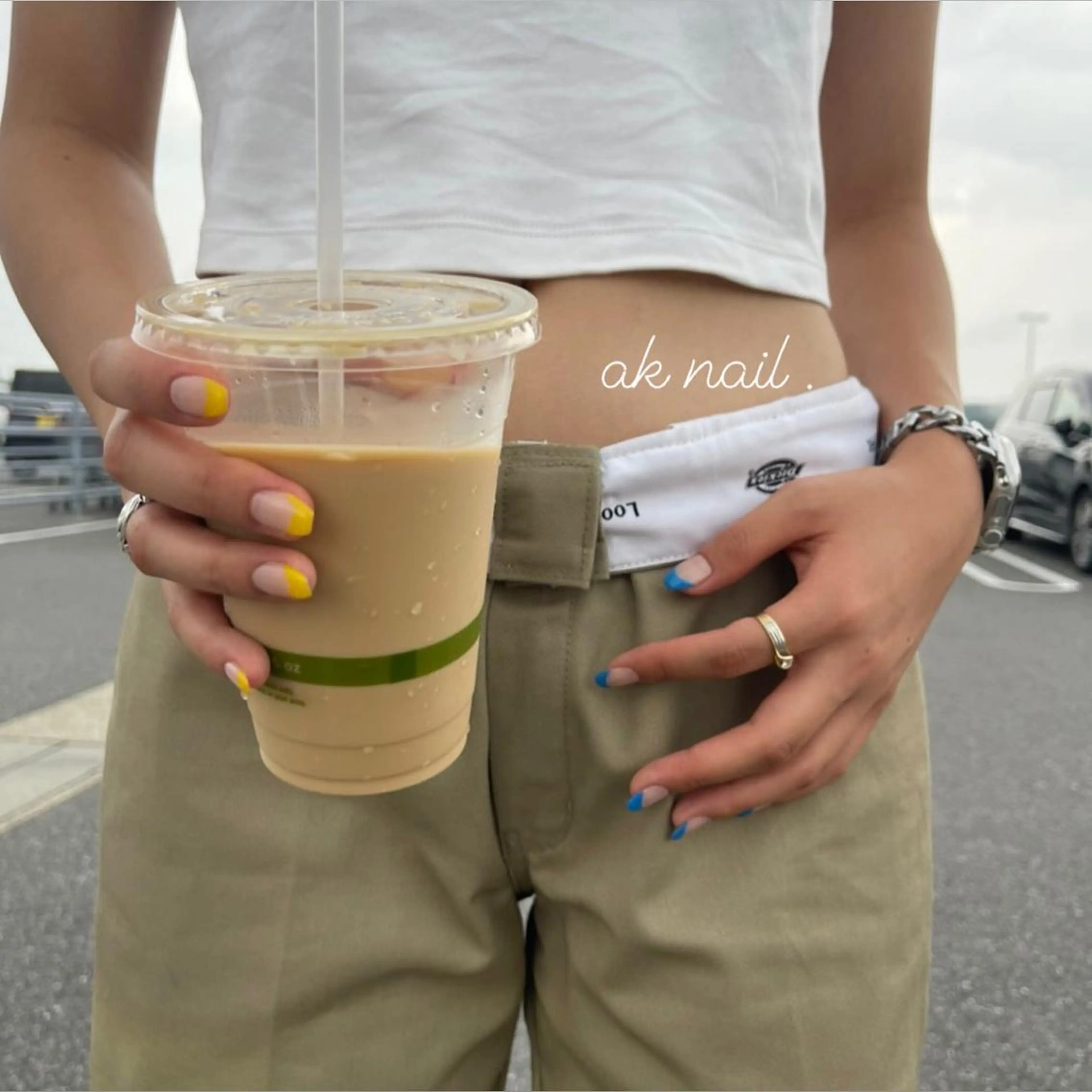 ネイル フレンチネイル ハンドネイル ak nail .のネイルデザイン