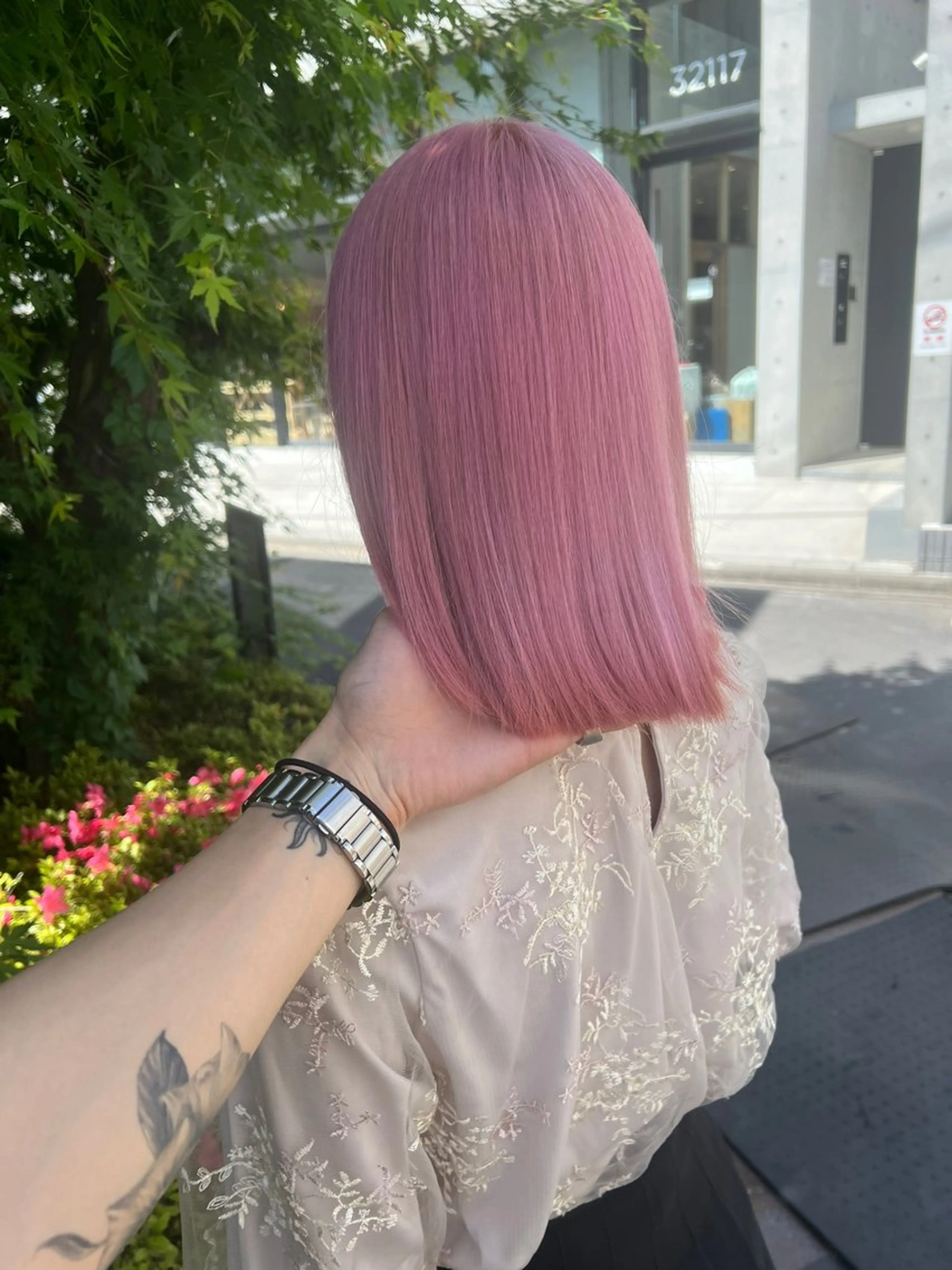ミディアム カラー ピンクカラー ヘアカラー トリートメント 艶髪カラー✨似合わせ No.1🥇渡辺康貴のヘアスタイル