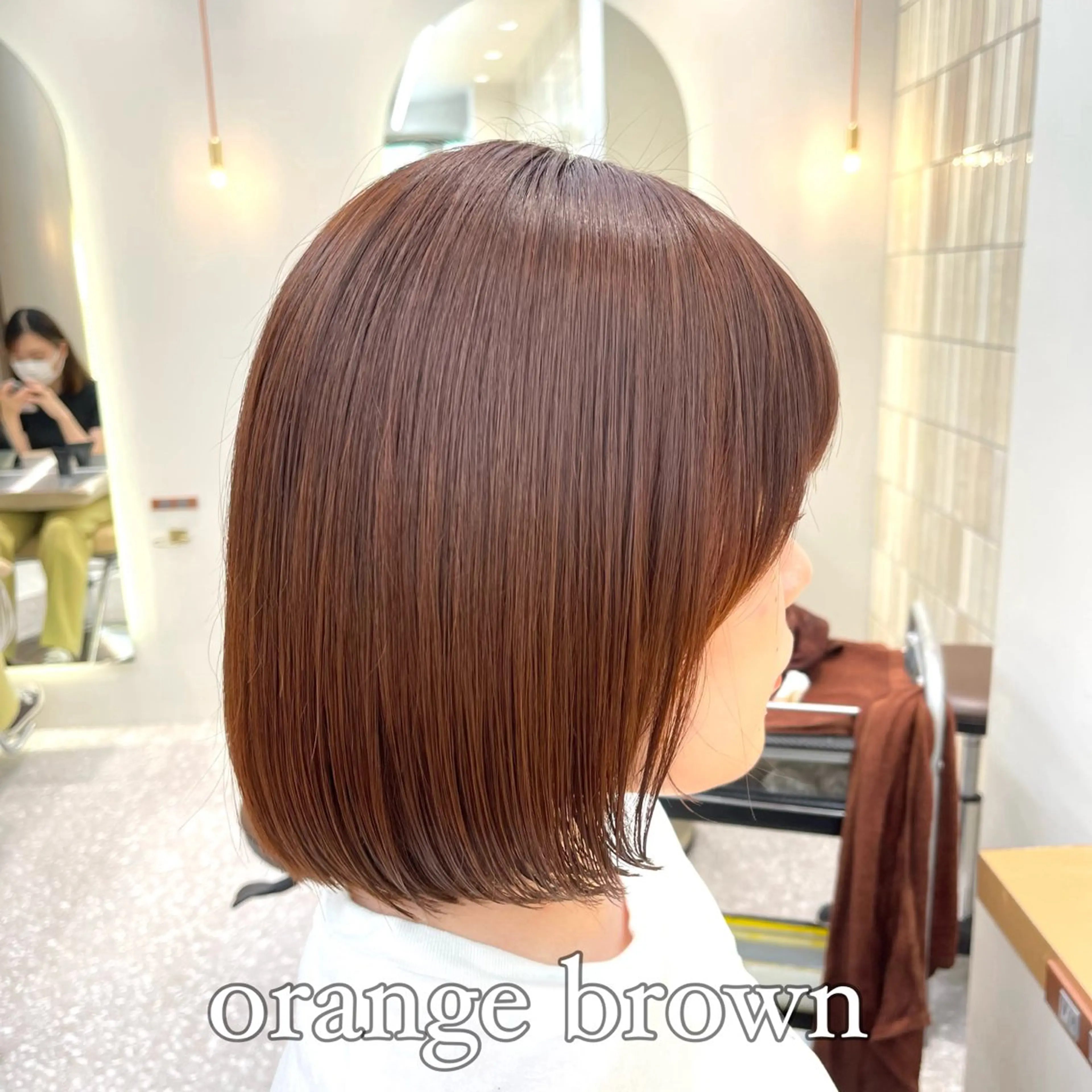 ミディアム カラー ヘアカラー トリートメント ✨縮毛矯正　韓国ヘア レイヤー✨大濱快斗のヘアスタイル