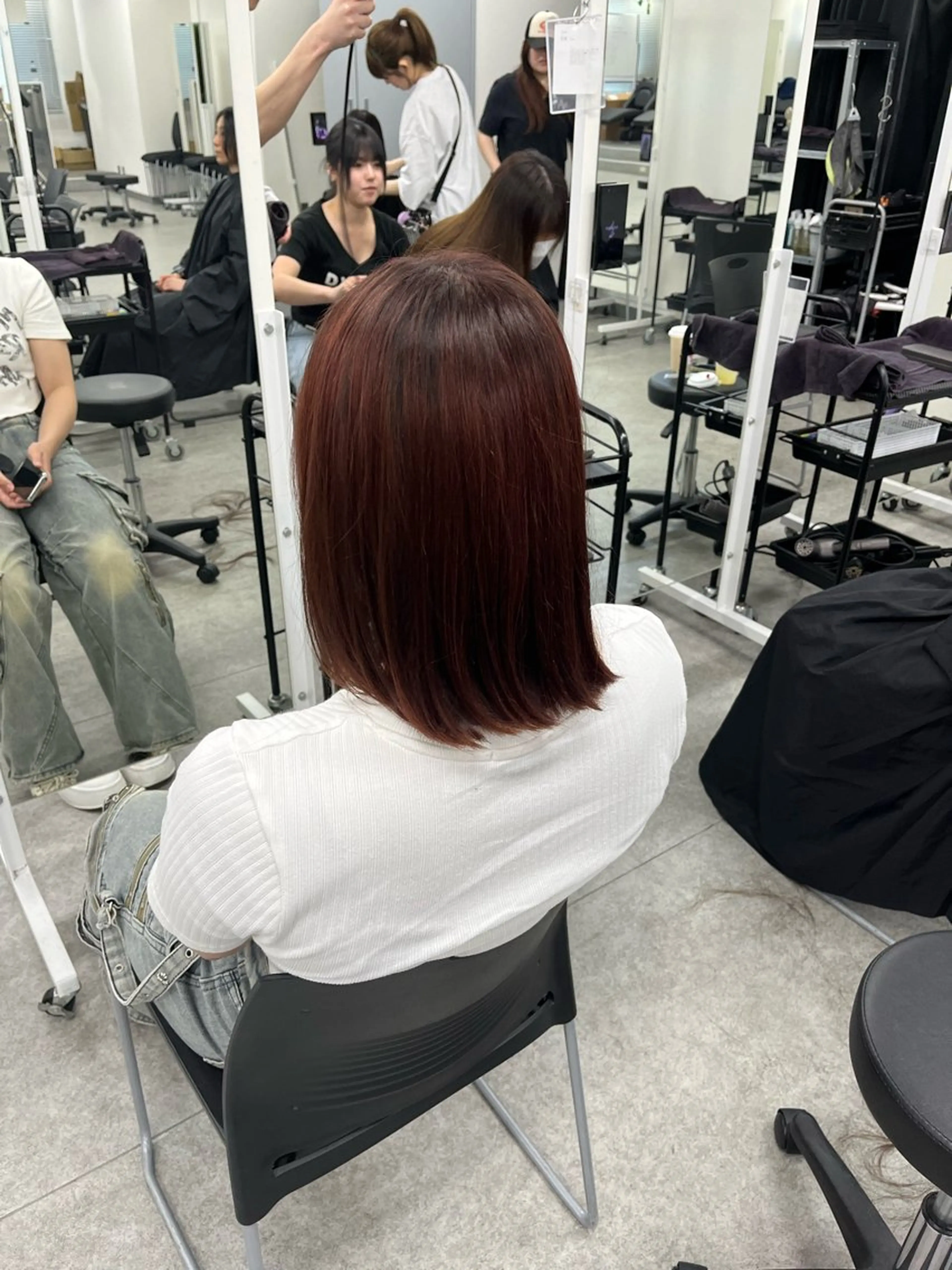 ミディアム カラー ヘアカラー ヘアセット モテ暖色🫧 /似合わせYumaのヘアスタイル