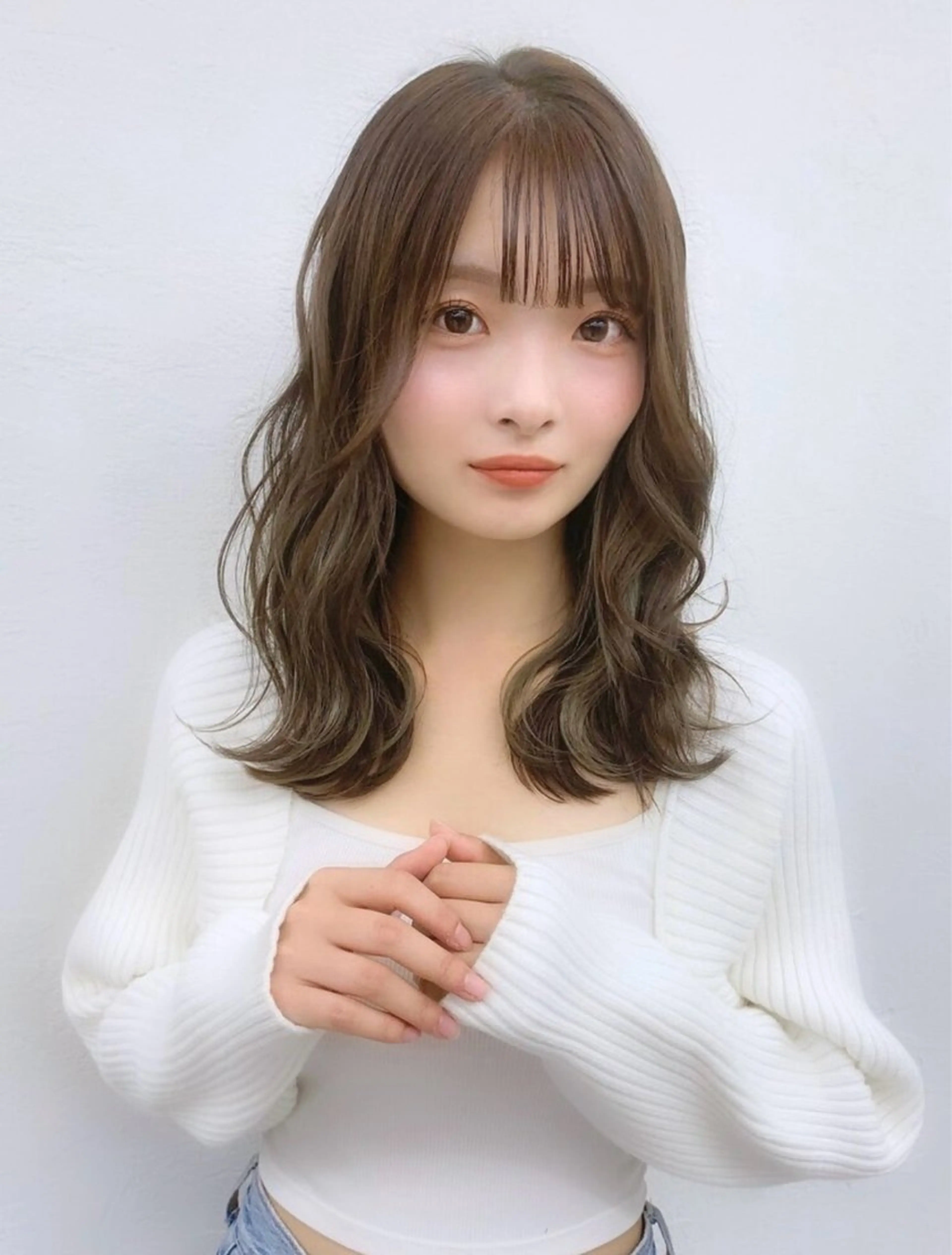 セミロング 尾前 了守のヘアスタイル