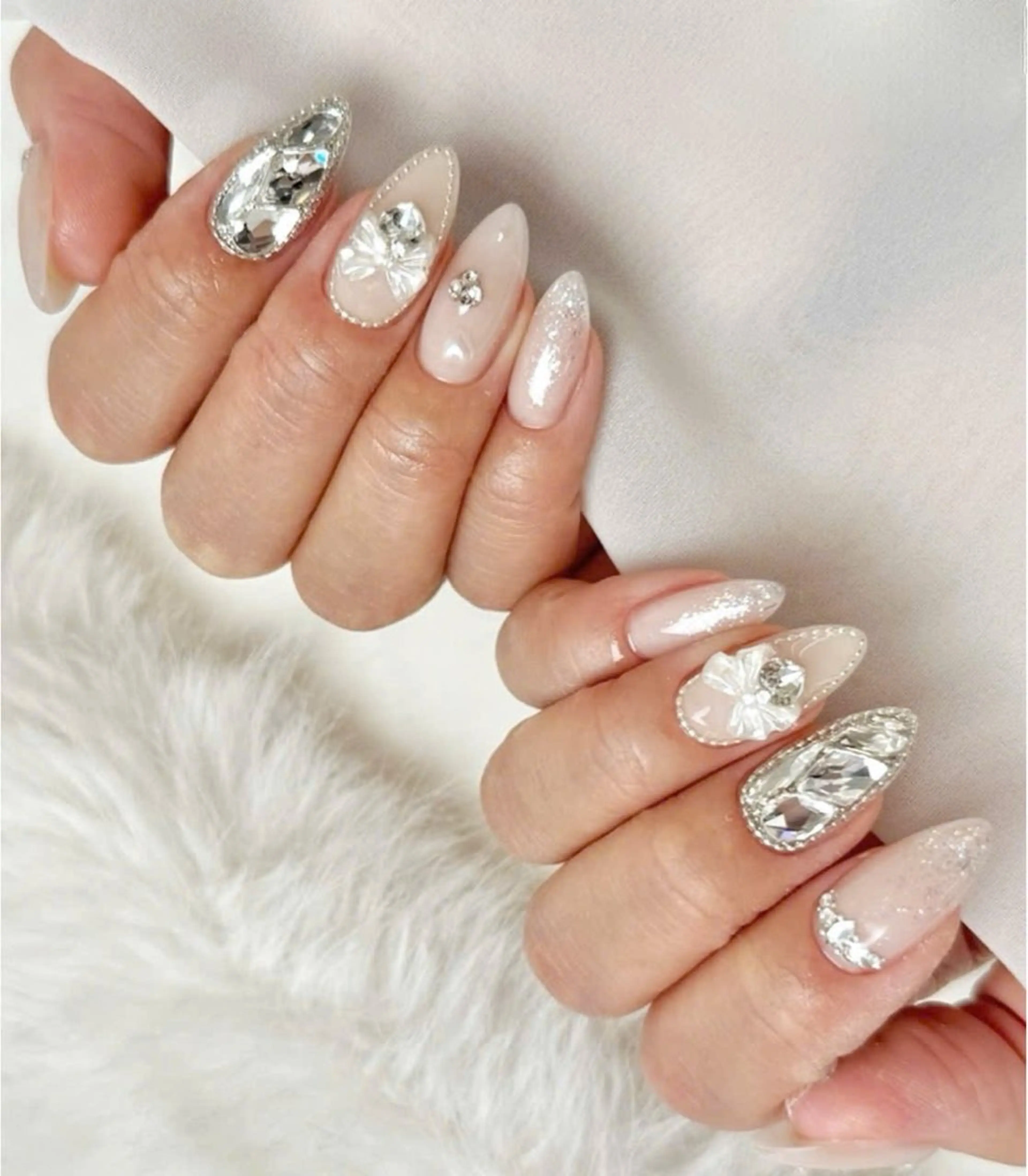 ネイル ボルドー チークネイル 成人式 フレンチネイル グラデーション ハンドネイル LynaOtsuka Nailのネイルデザイン