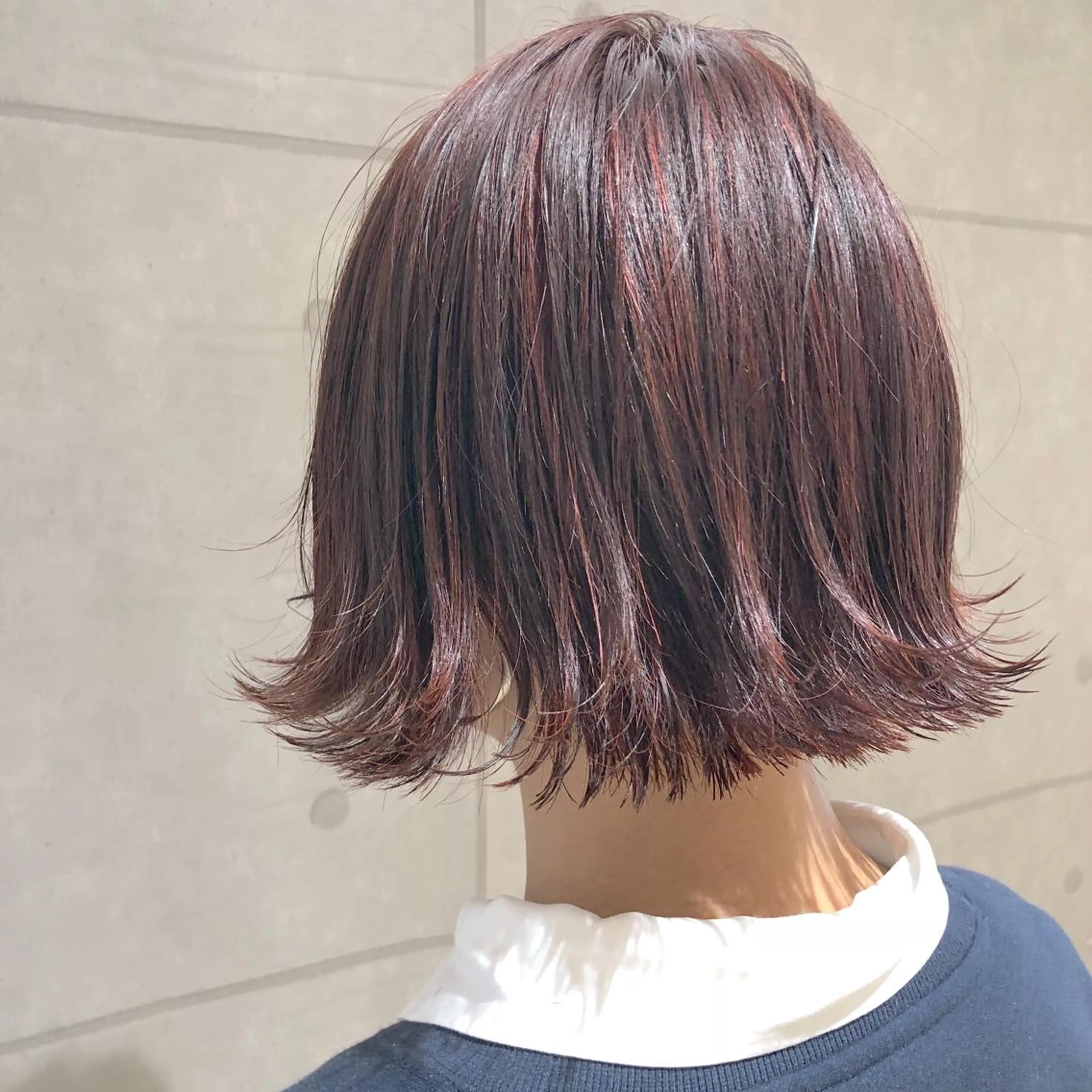 ショート カラー パーマ ヘアアレンジ ハイライトカラー インナーカラー ボブ ハイライト カット ヘアカラー LUCK本厚木 浦住 貴大のヘアスタイル