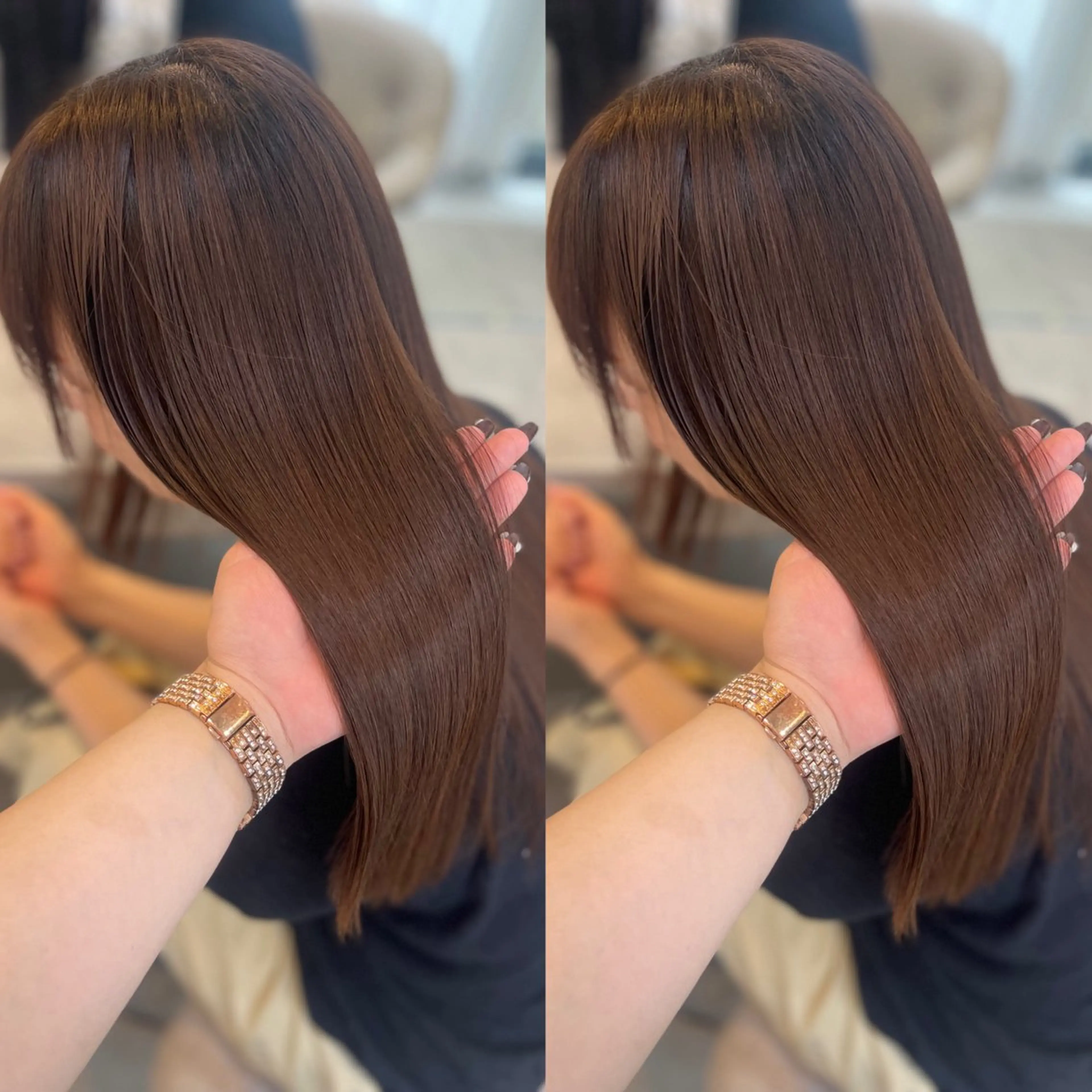 セミロング トリートメント トリートメント 🦋💫ami/ 韓国風カラー🦋💫のヘアスタイル