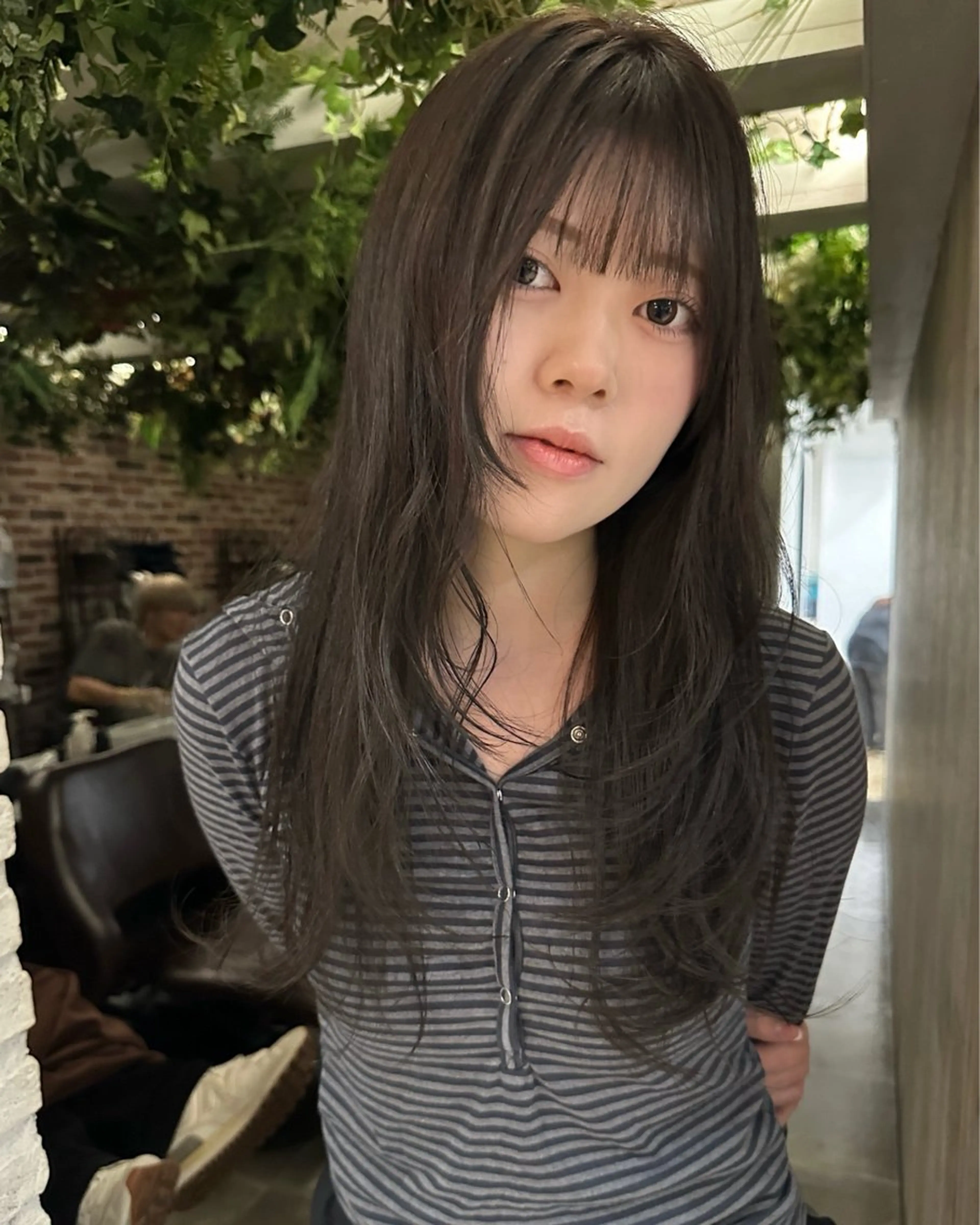 セミロング カット ヘアカラー 艶カラー/フェイス レイヤー/たむのヘアスタイル