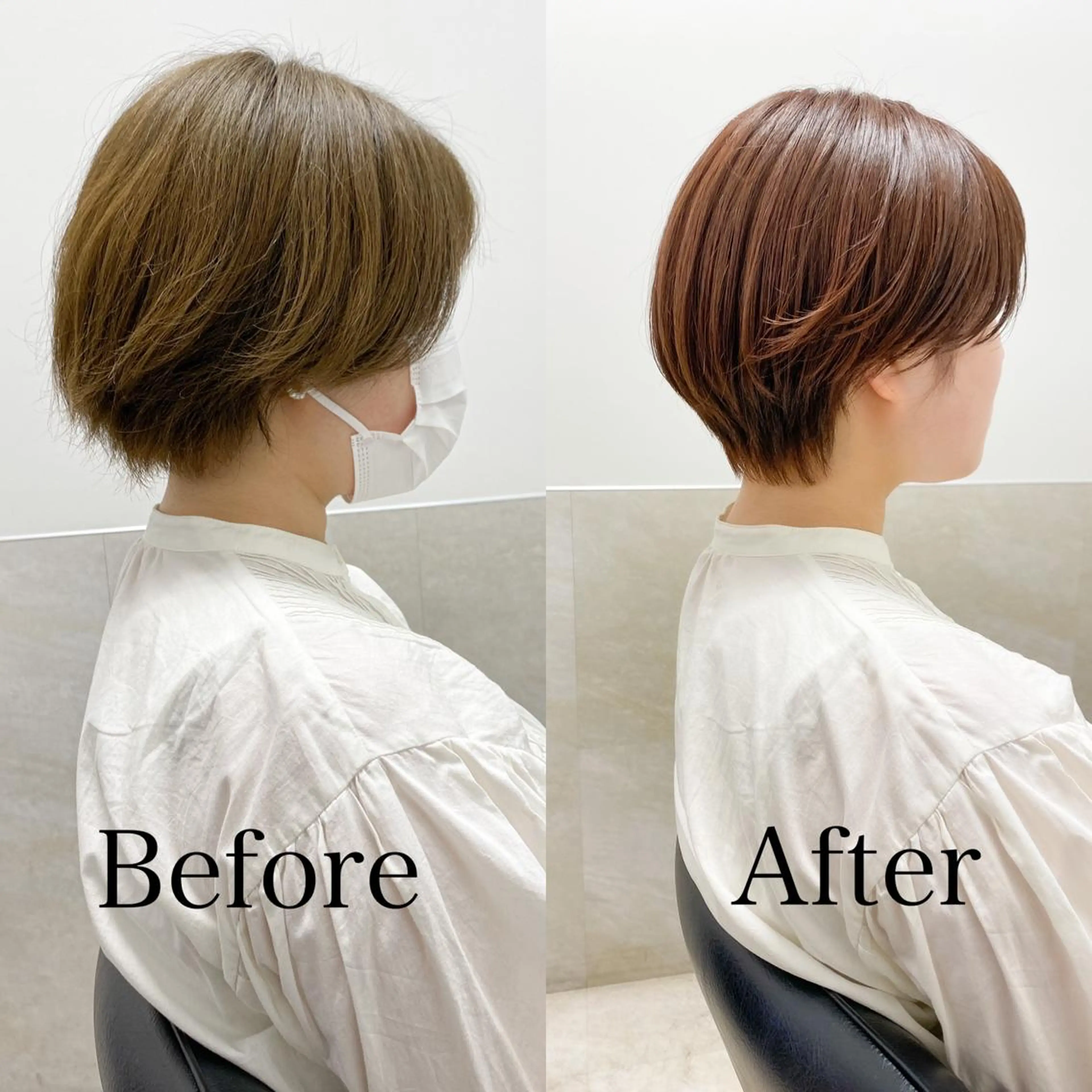 ショート カラー THE DAY所属・AKI HASHIMOTOのヘアスタイル