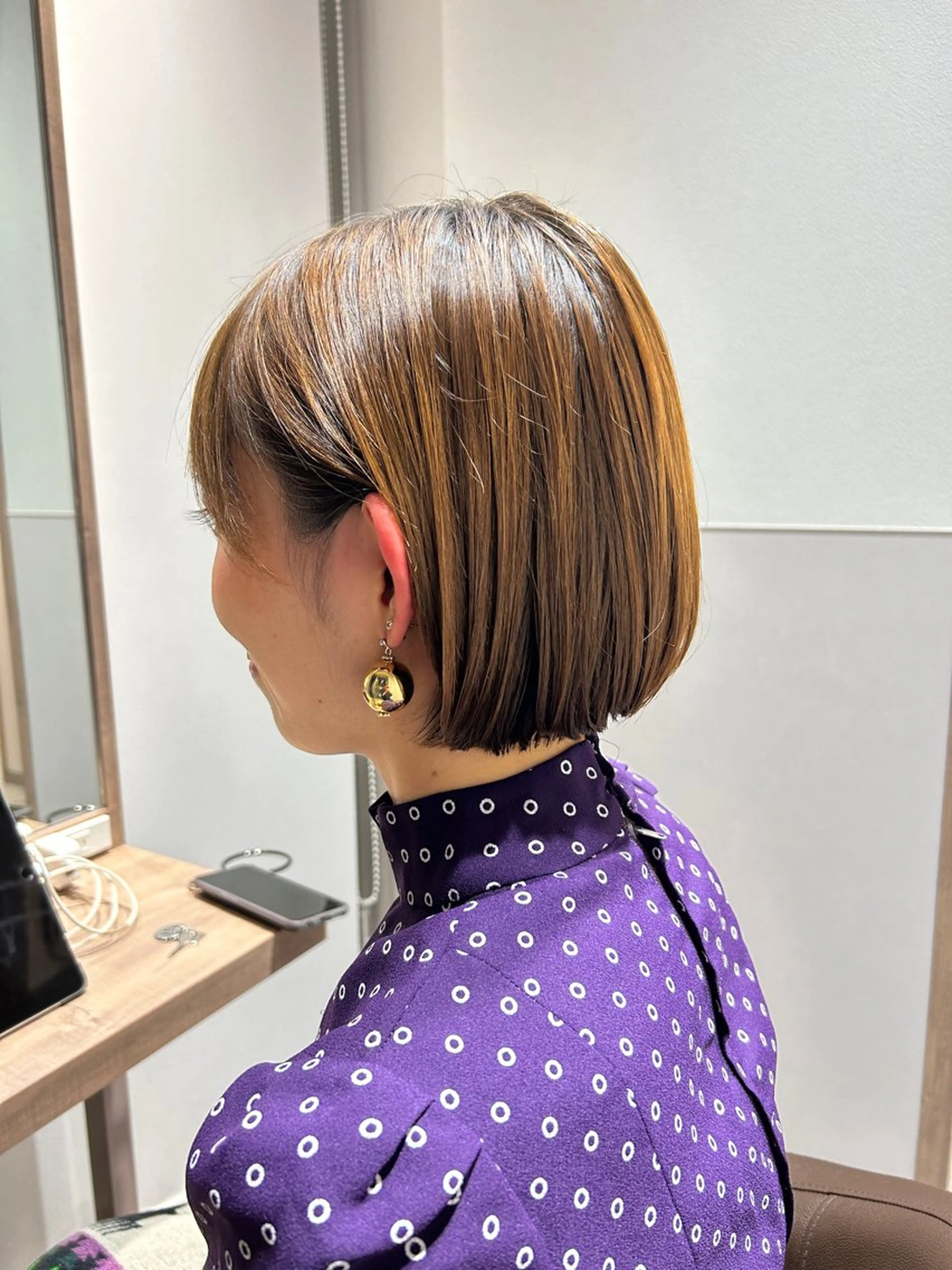 ショート ボブ カット SALOWIN 神戸三宮店所属・【三宮/ブリーチ なしカラー】高田祐也のヘアスタイル