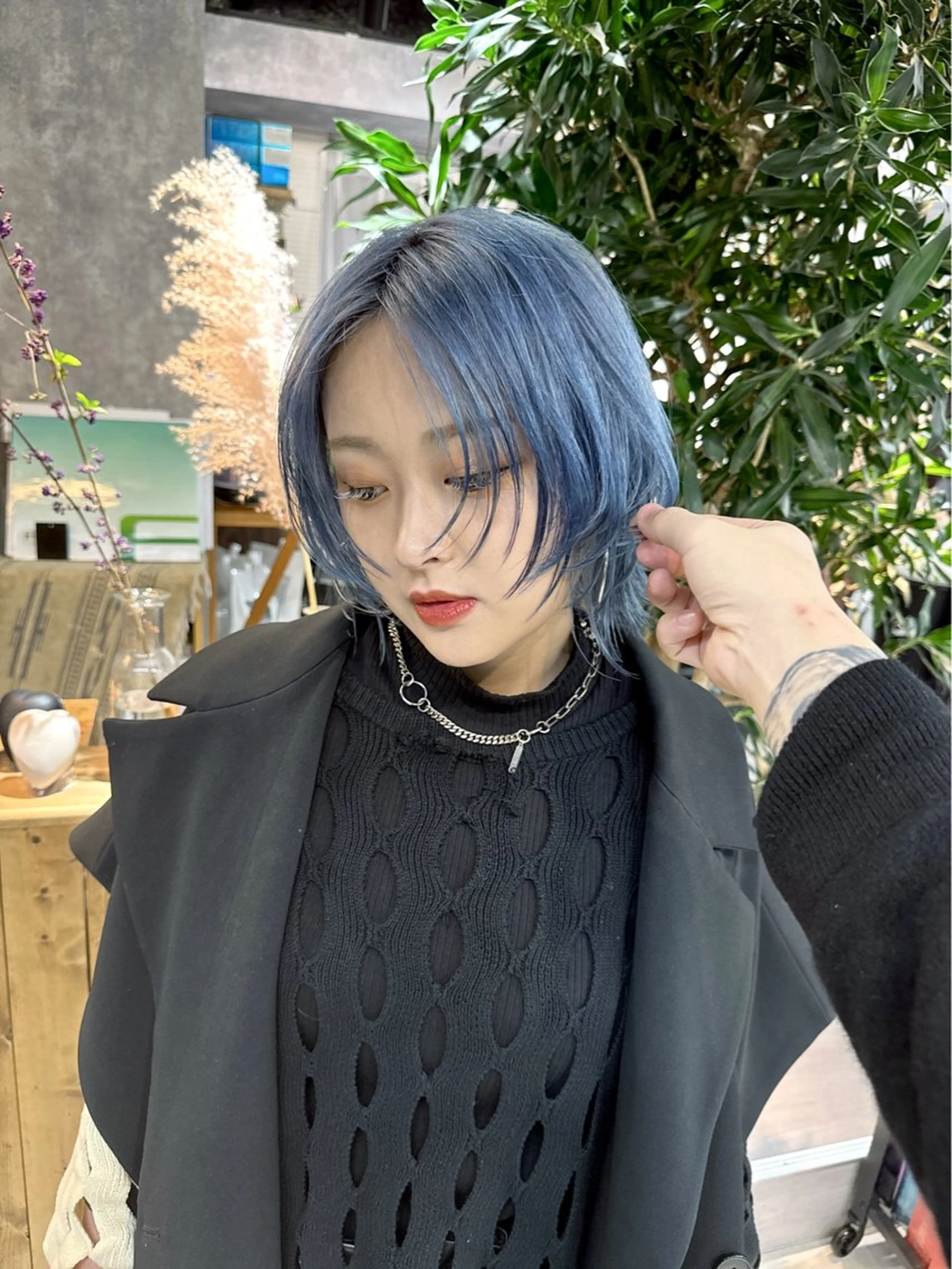ショート カラー ブリーチ ケアブリーチ ダブルカラー イヤリングカラー ハイトーンカラー ヘアカラー トリートメント ヘアセット .ico所属・【.ico】心斎橋 飛田ゆうきのヘアスタイル