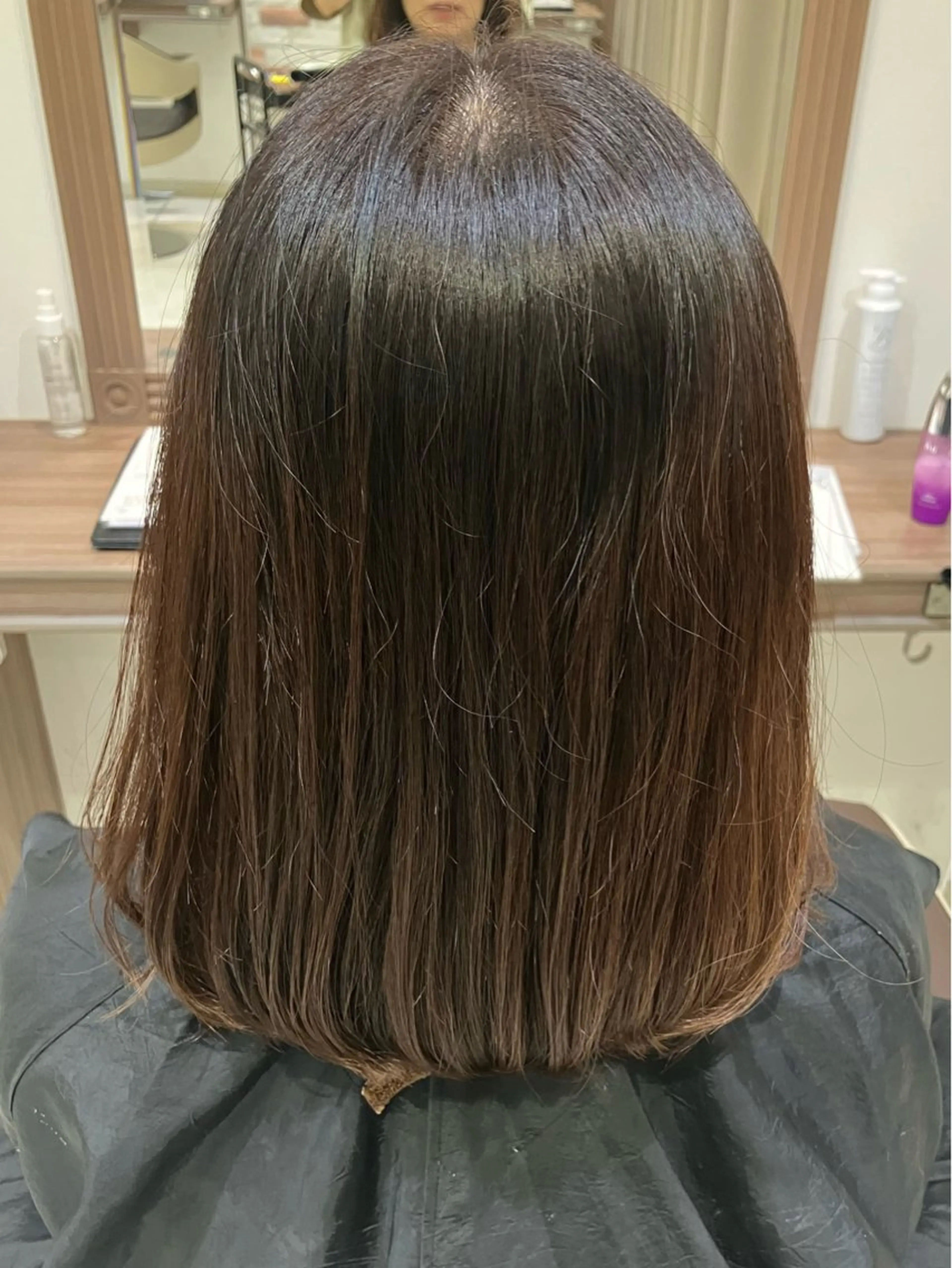 ミディアム カラー 🎃モデル🎃Ash 新杉田🎃山本のヘアスタイル