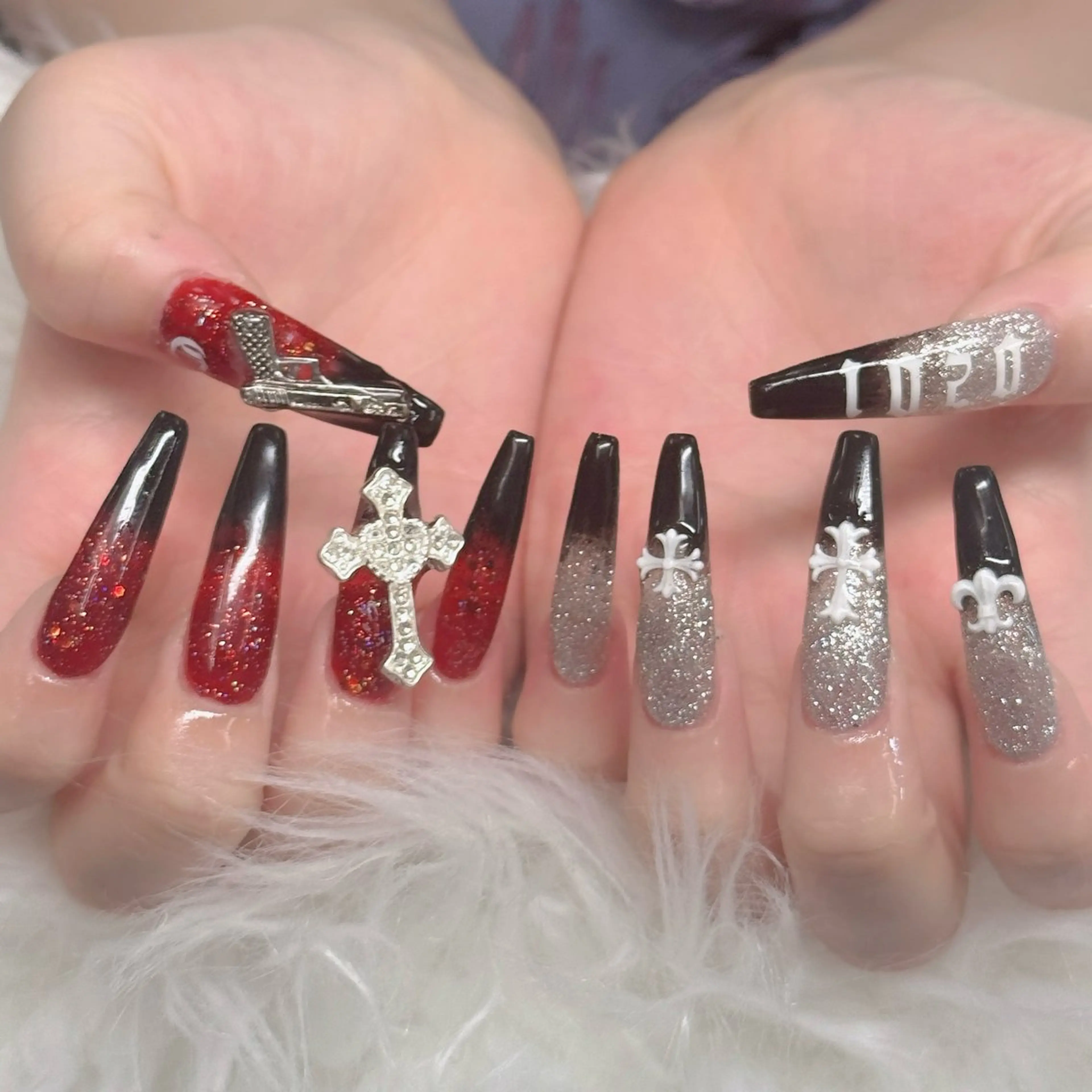 ネイル フットネイル フレンチネイル グラデーション 韓国ネイル ロングネイル ハンドネイル Hani nailsalonのネイルデザイン