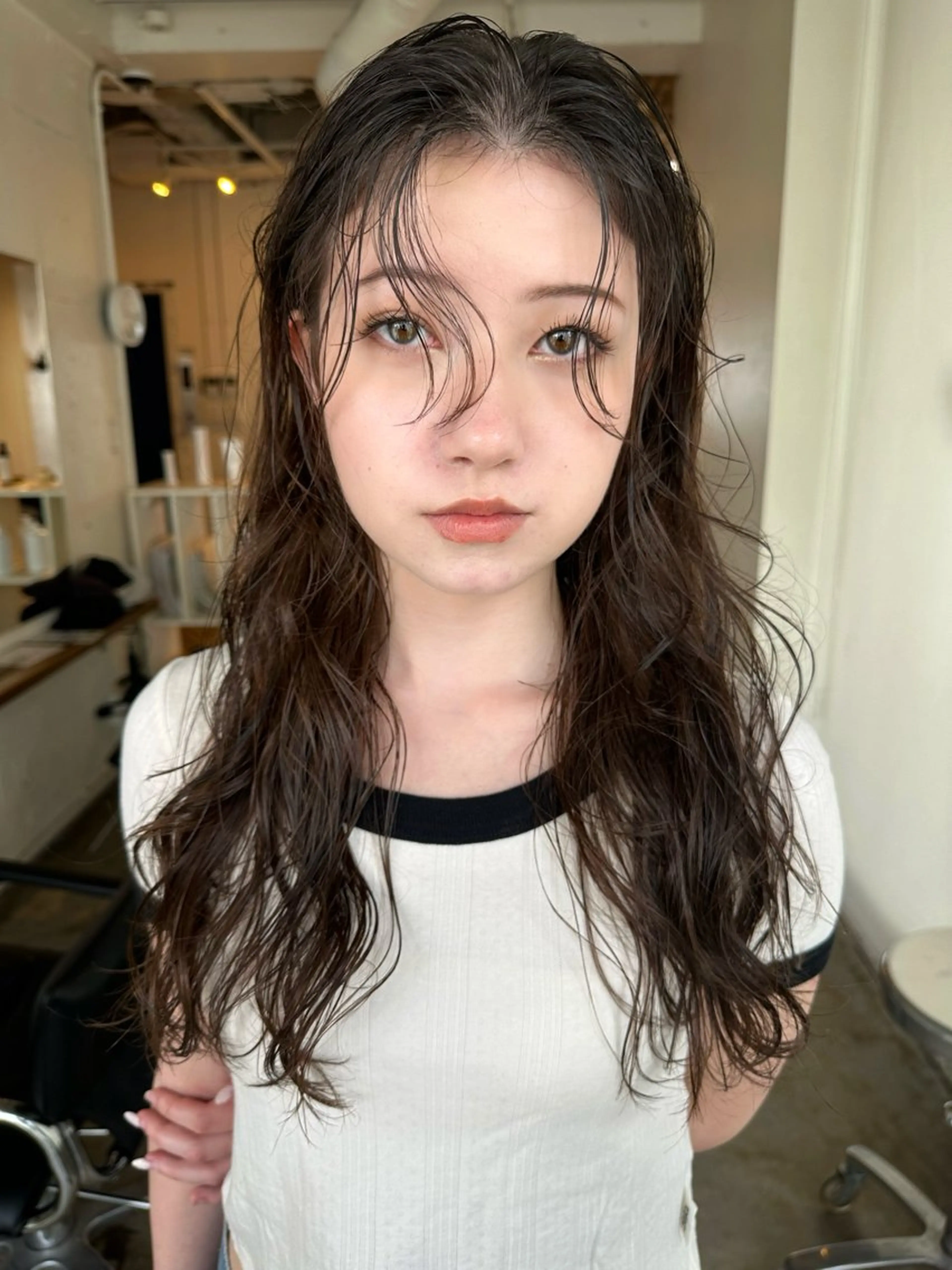 ミディアム カラー ヘアカラー Haruto /ナチュラル艶カラーのヘアスタイル
