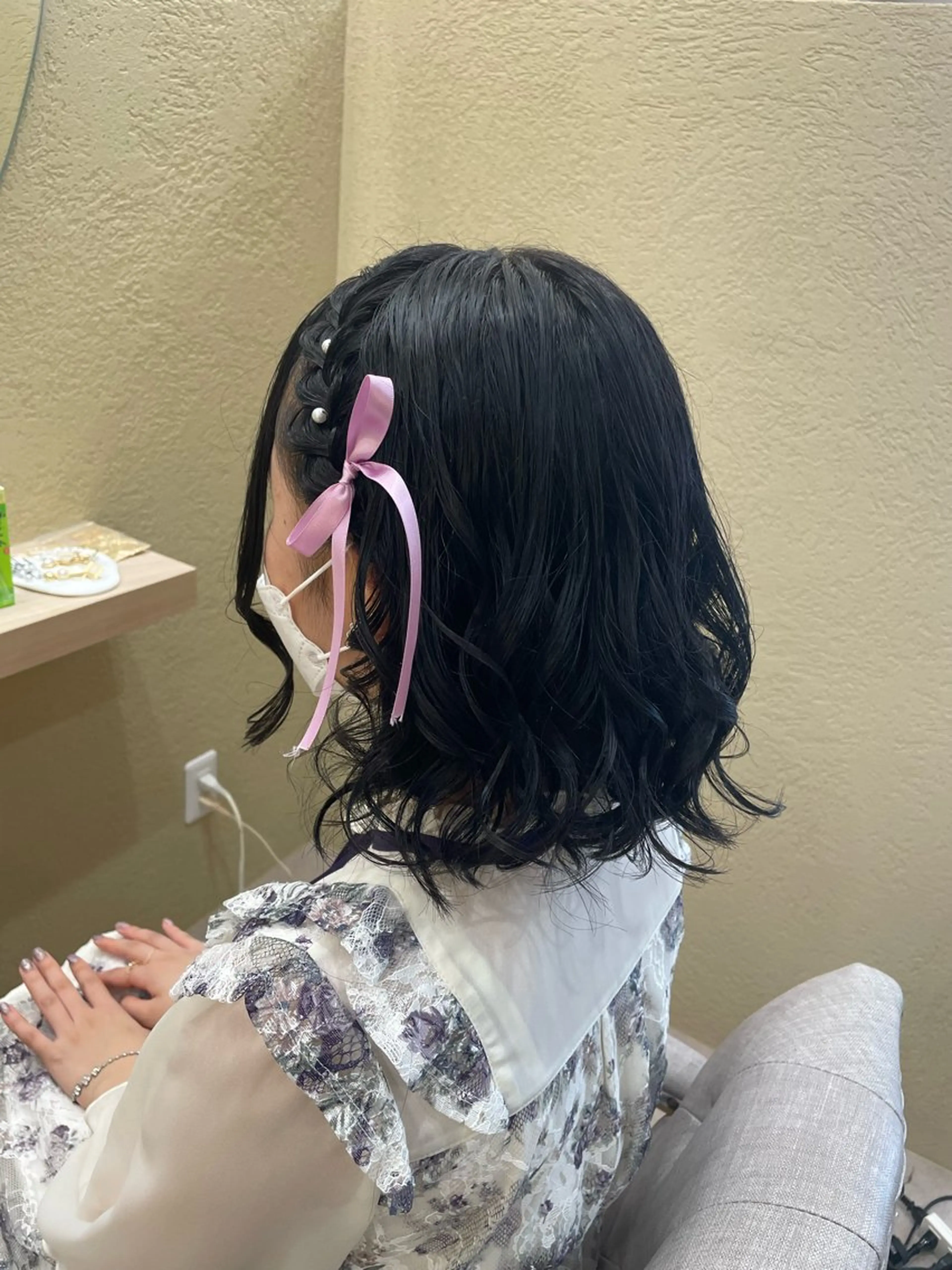 ミディアム ヘアアレンジ ヘアセット 大賀 祐未のヘアスタイル