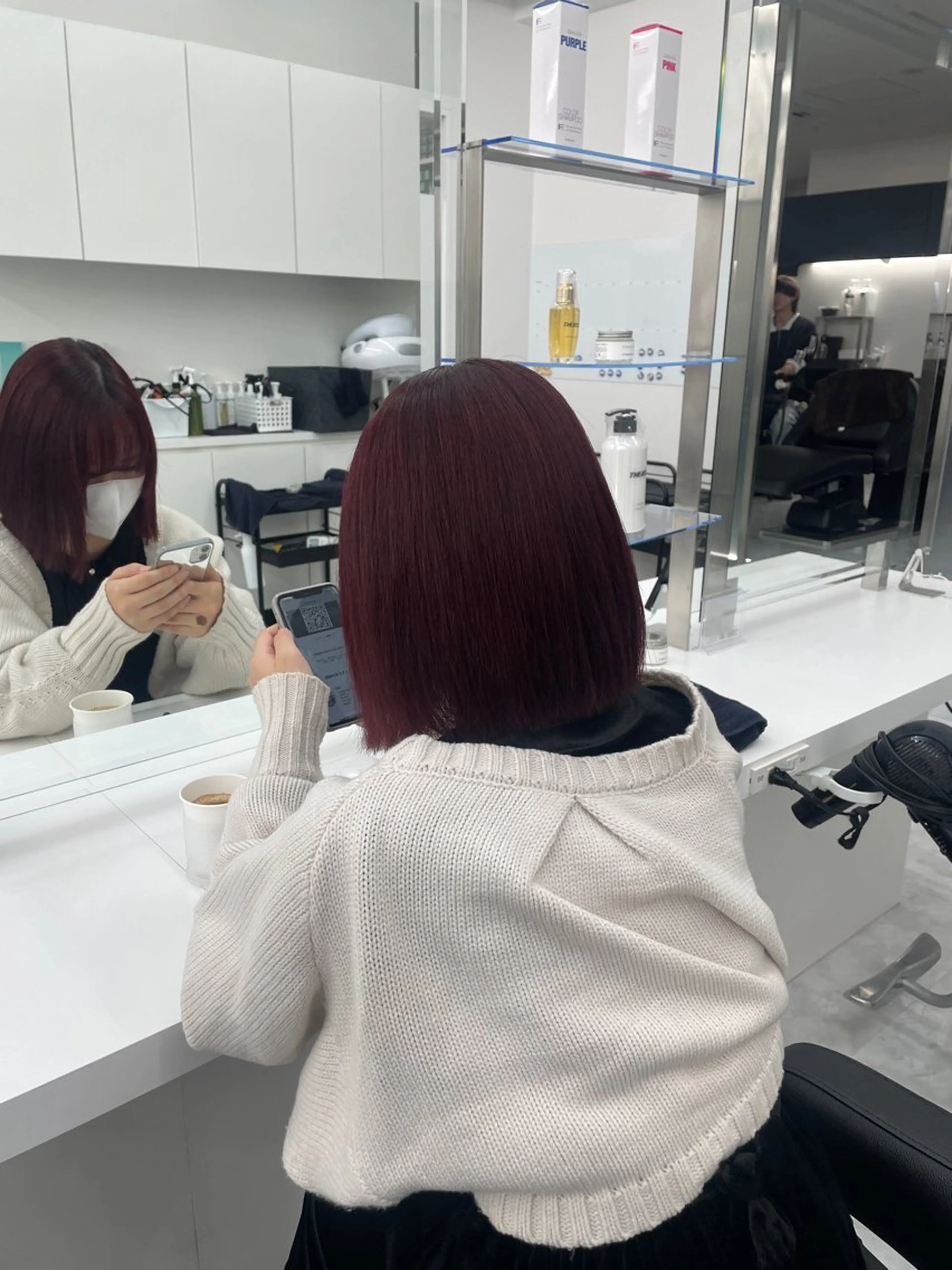 ロング ヘアカラー 大人上品🤍明るめ ベージュ🤍REOのヘアスタイル