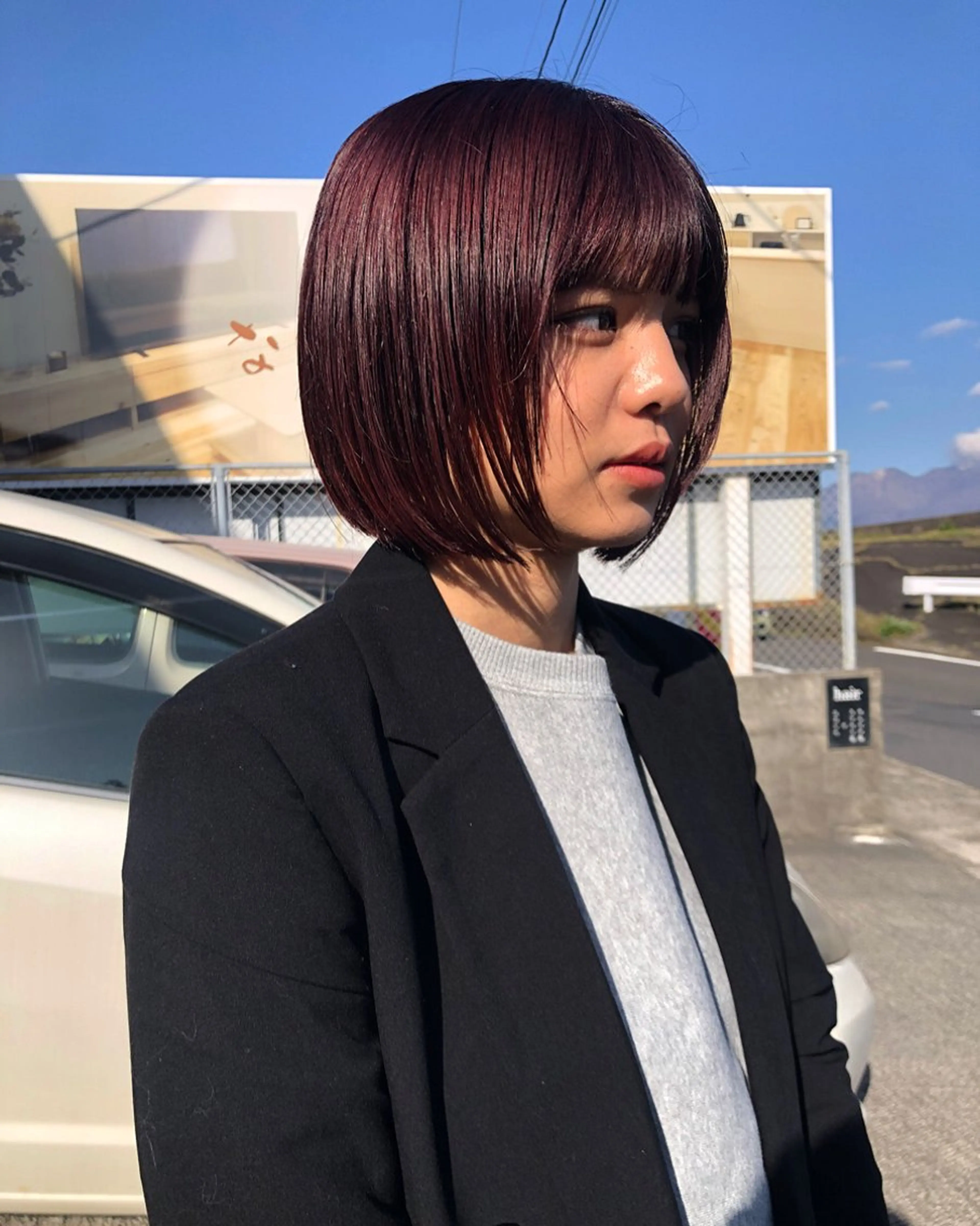 ショート カラー デザインカット🎨 ボブ🫟おざきのヘアスタイル