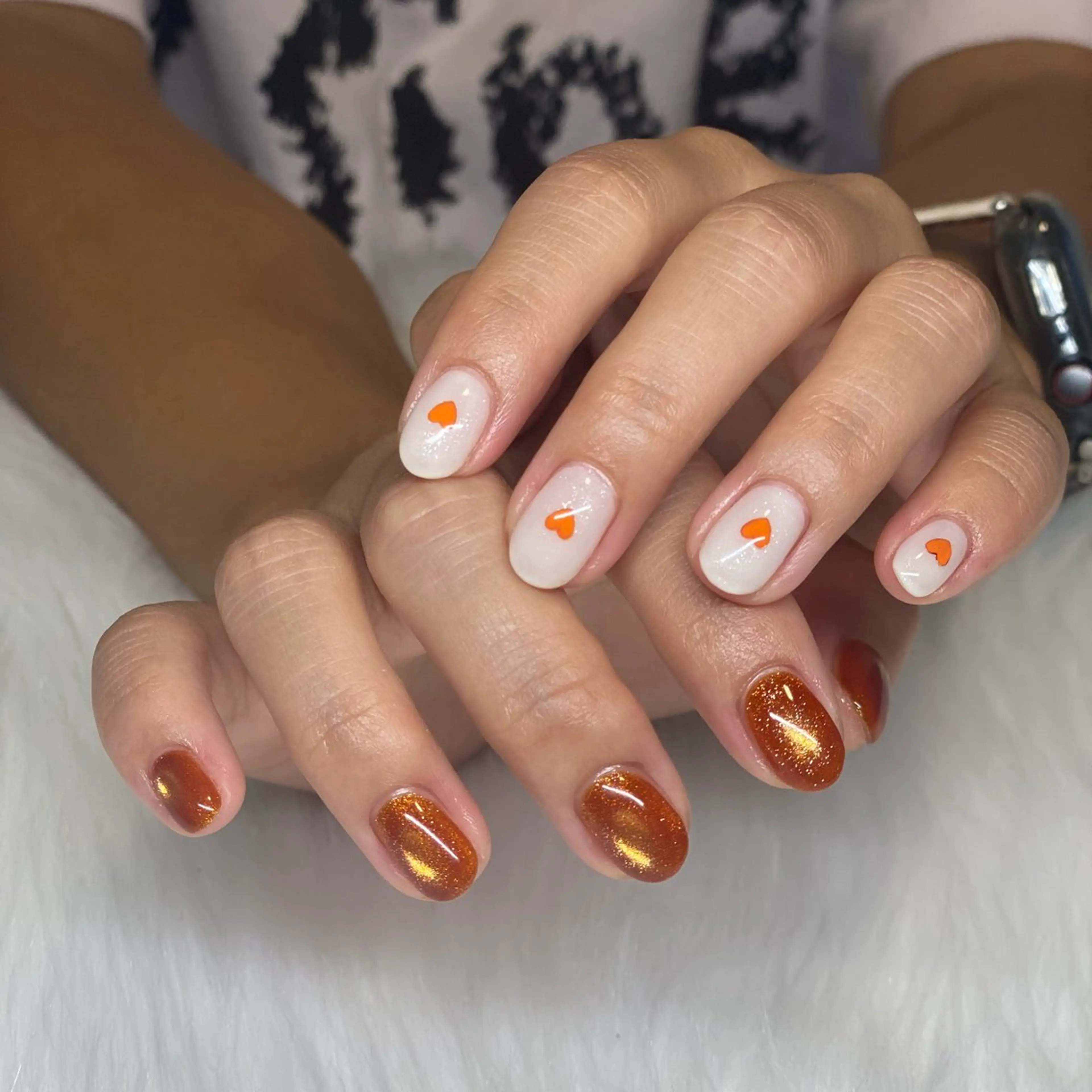 ネイル マグネットネイル 夏ネイル nail salon milkのネイルデザイン