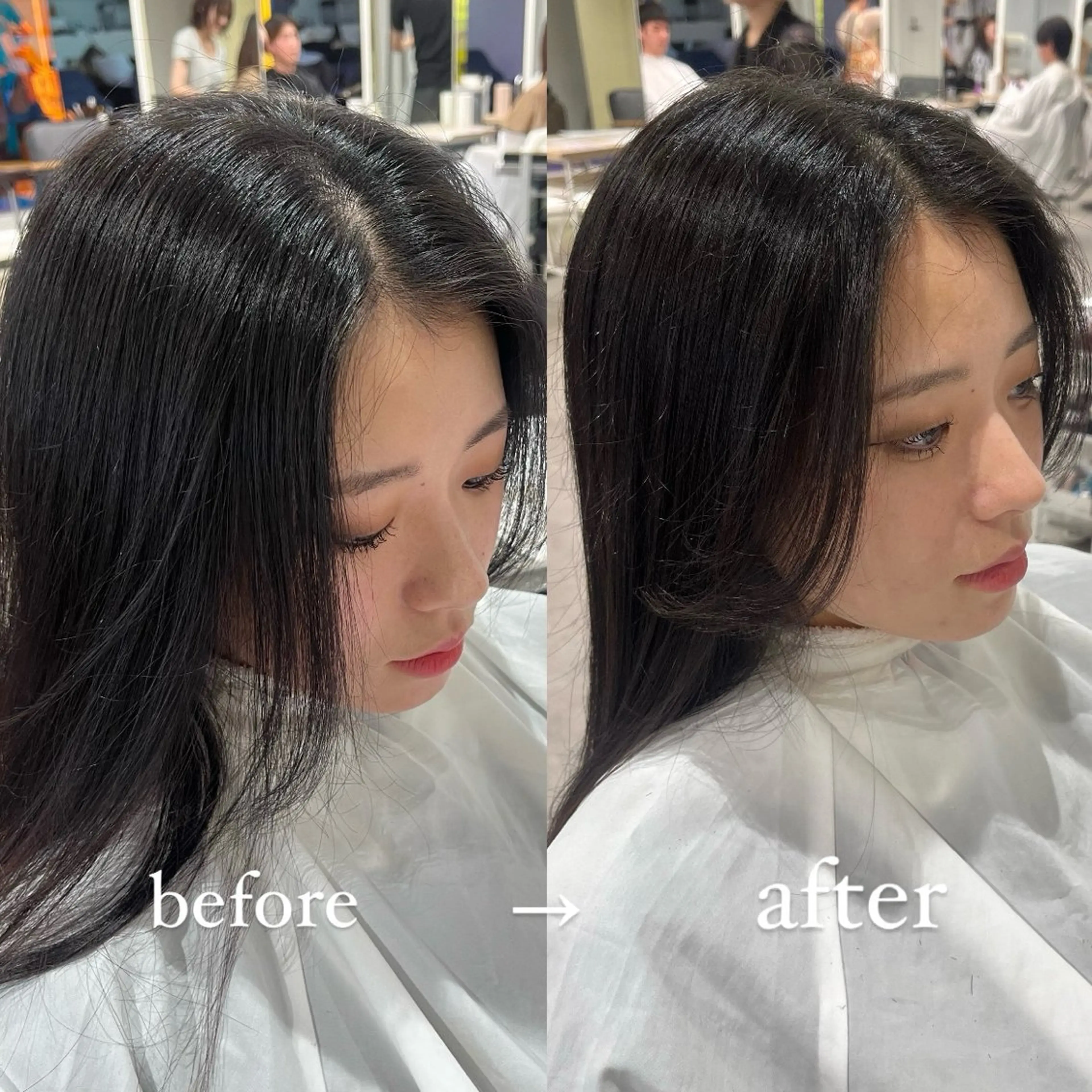 パーマ パーマ mai🤍縮毛酸性ス トレート/アイリストのヘアスタイル