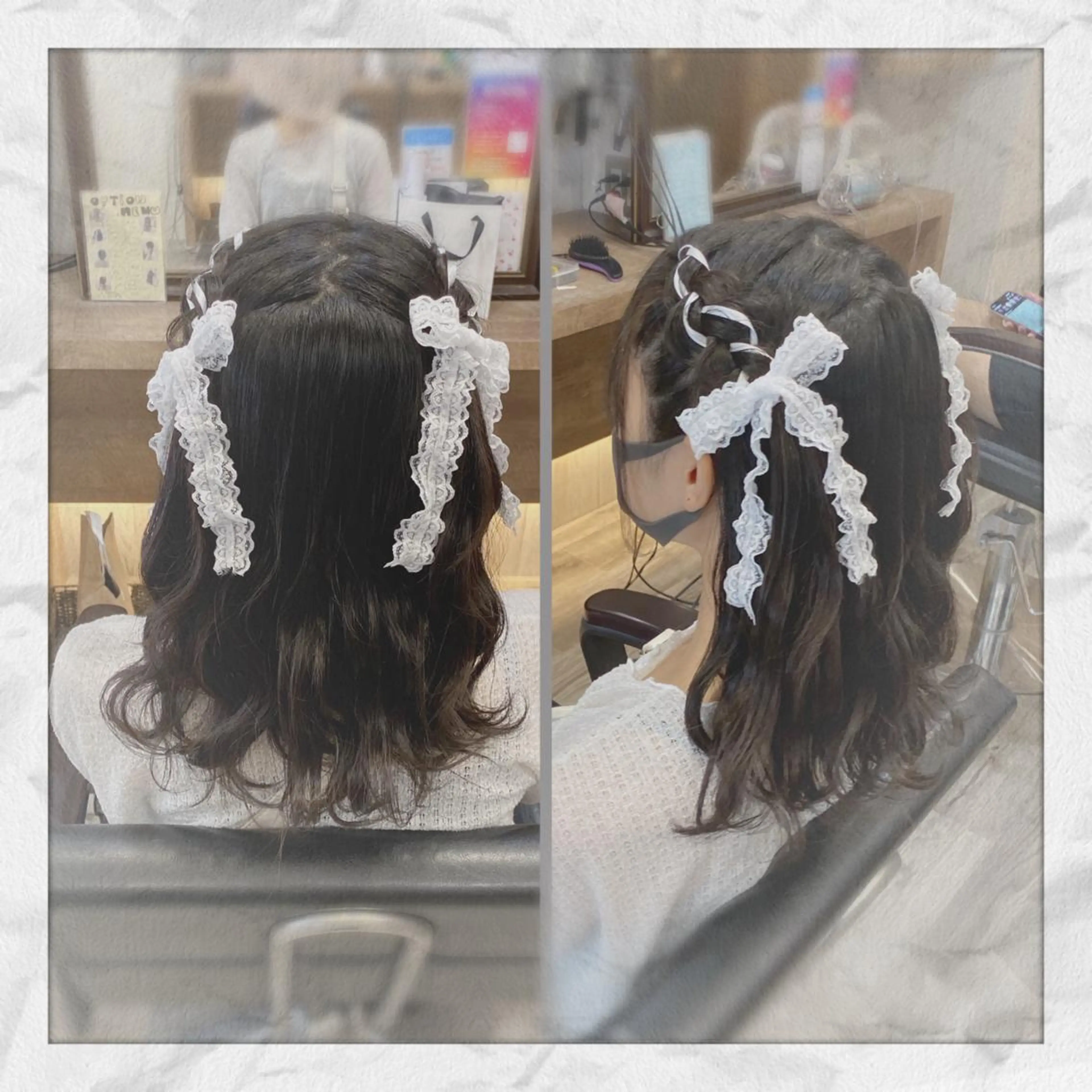 セミロング ヘアアレンジ ヘアセット ヘアセット/着付け 𓇼 松本 夏美𓇼のヘアスタイル