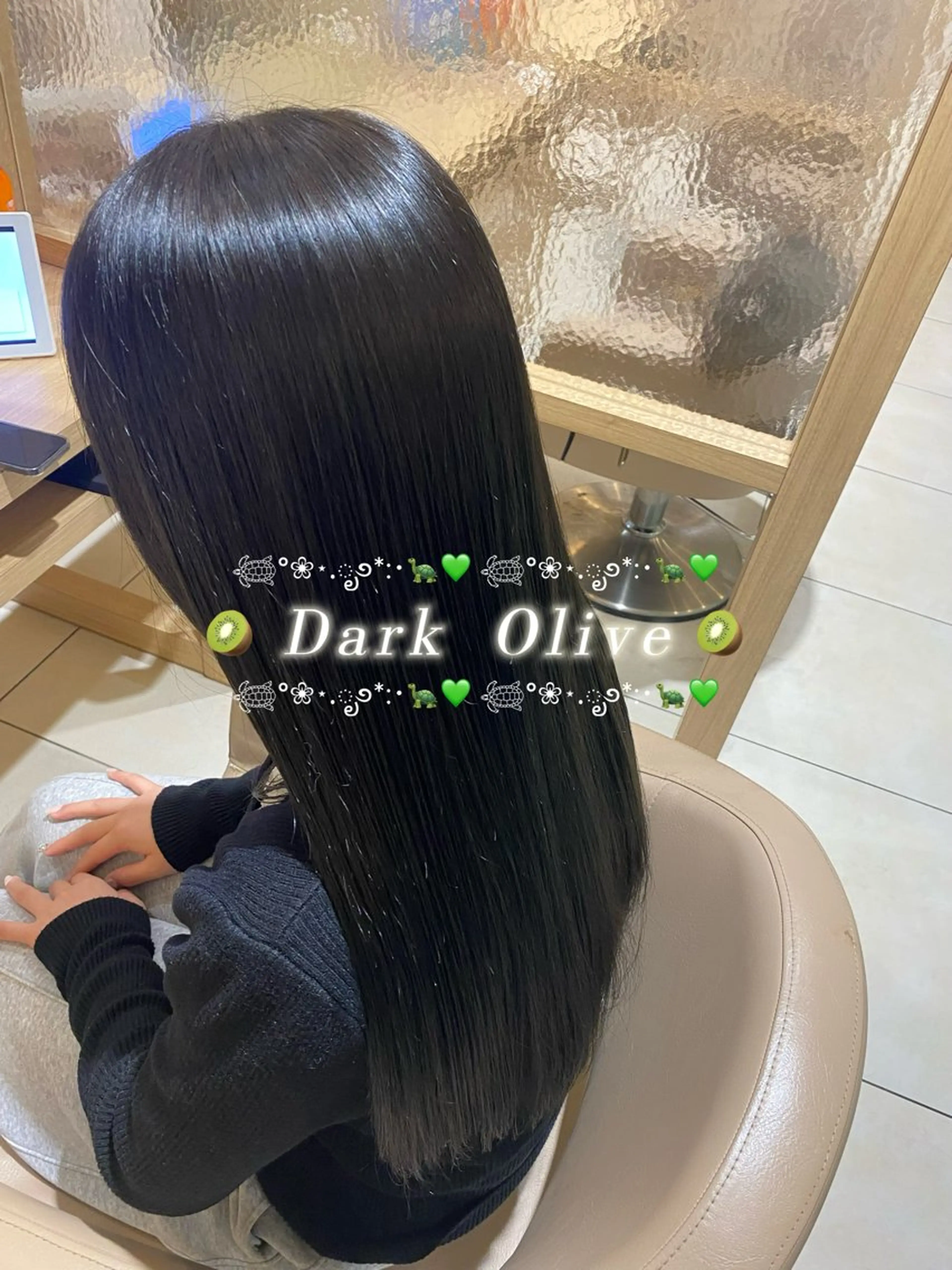 ロング ヘアカラー トリートメント 透明感カラー特化/ 髪質改善/ちなのヘアスタイル