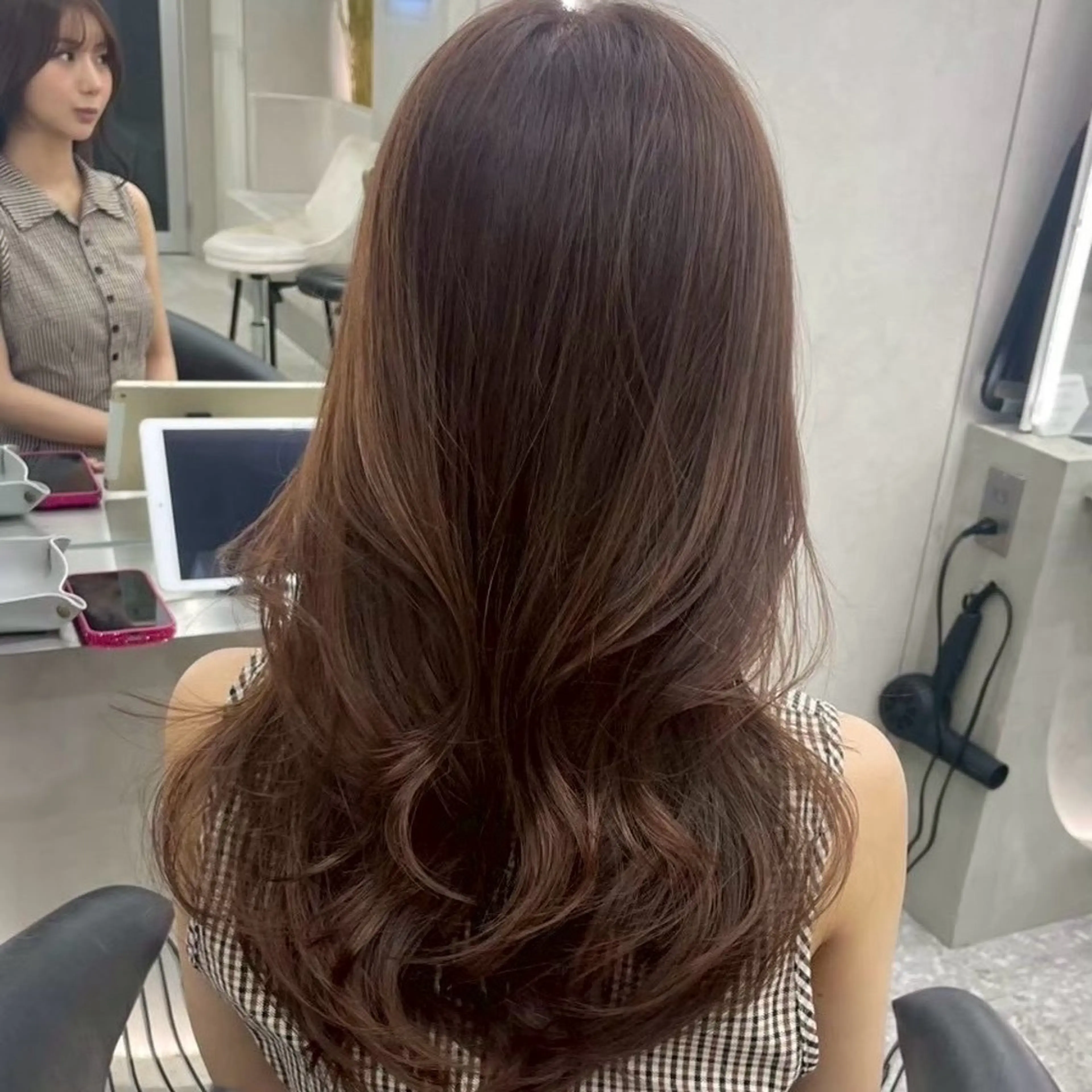 ミディアム カラー ヘアカラー トリートメント ✨透明感カラー✨ ウメダナオヤのヘアスタイル