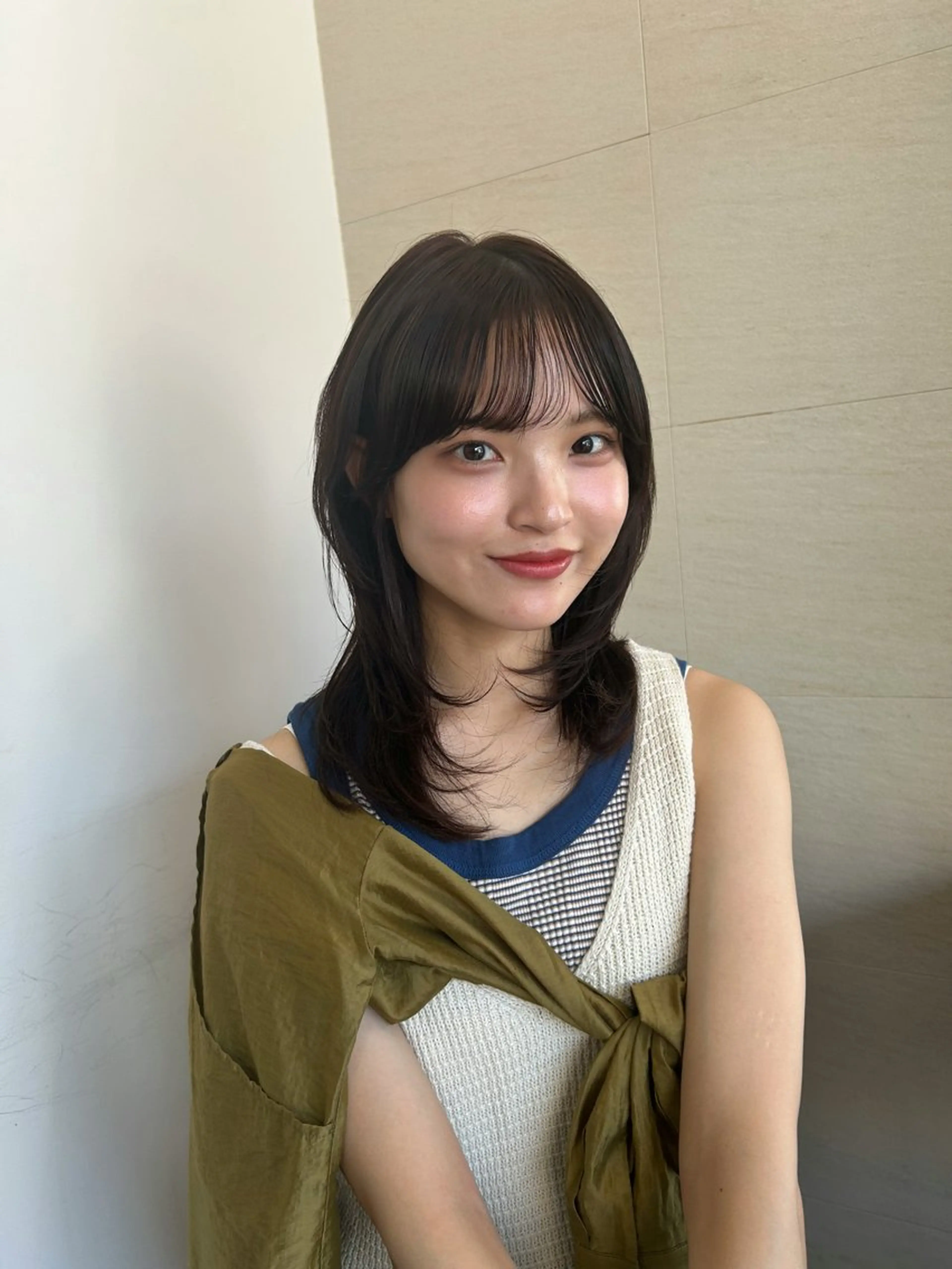 ミディアム ヘアカラー 透け感color 🫧ruko🌿銀座のヘアスタイル