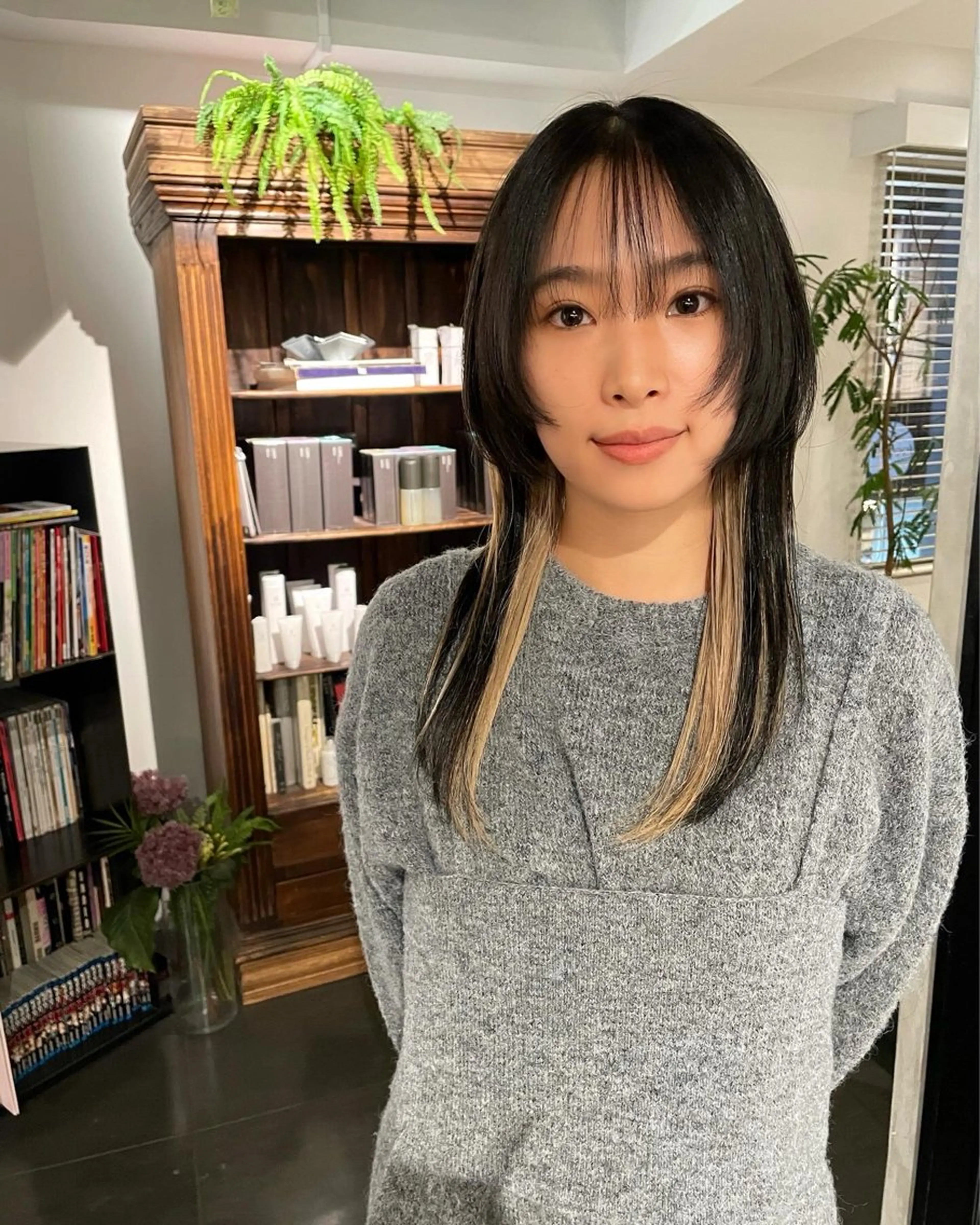 ロング カラー ヘアカラー トリートメント 優 作のヘアスタイル