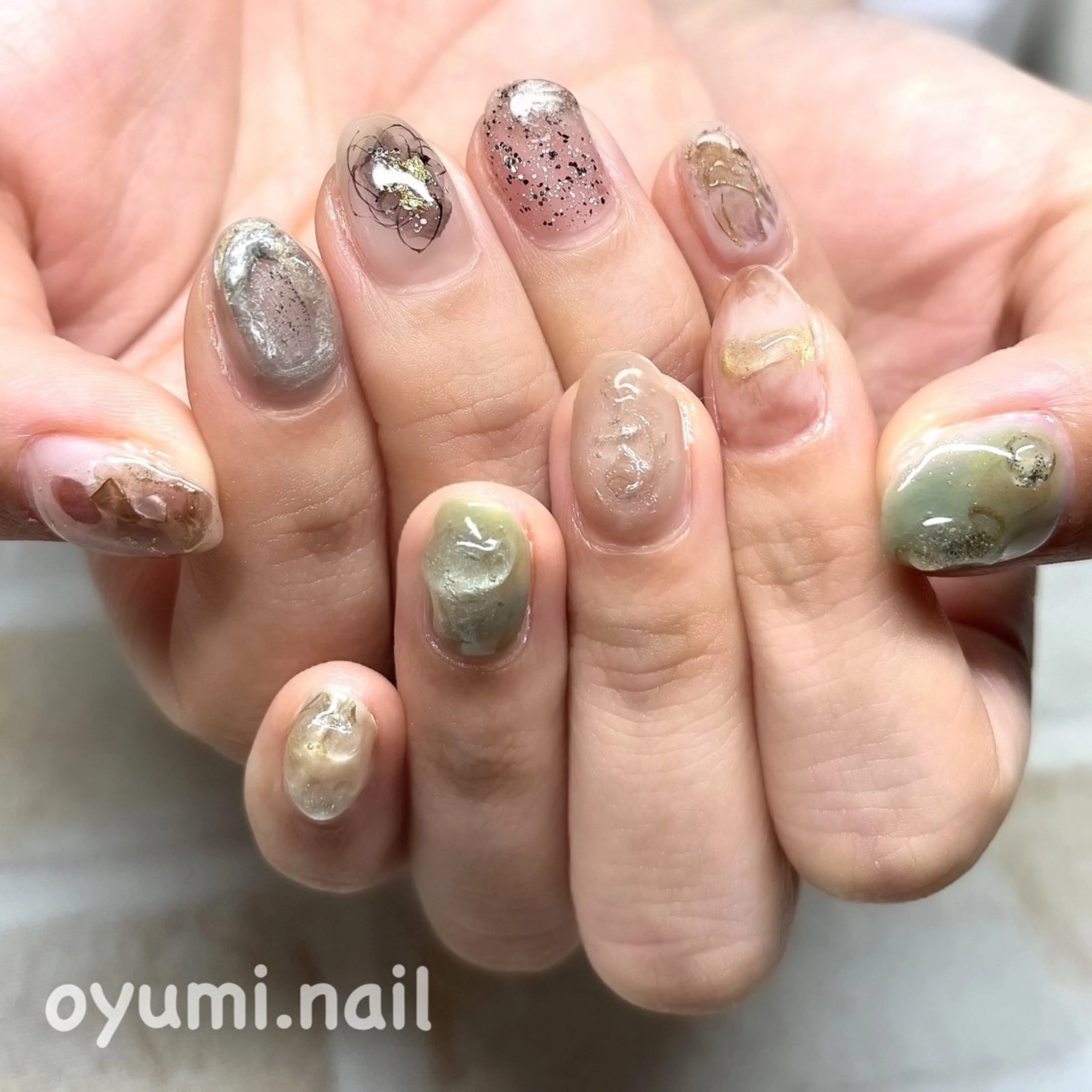 ネイル ニュアンスネイル ハンドネイル takanashi yumiのネイルデザイン