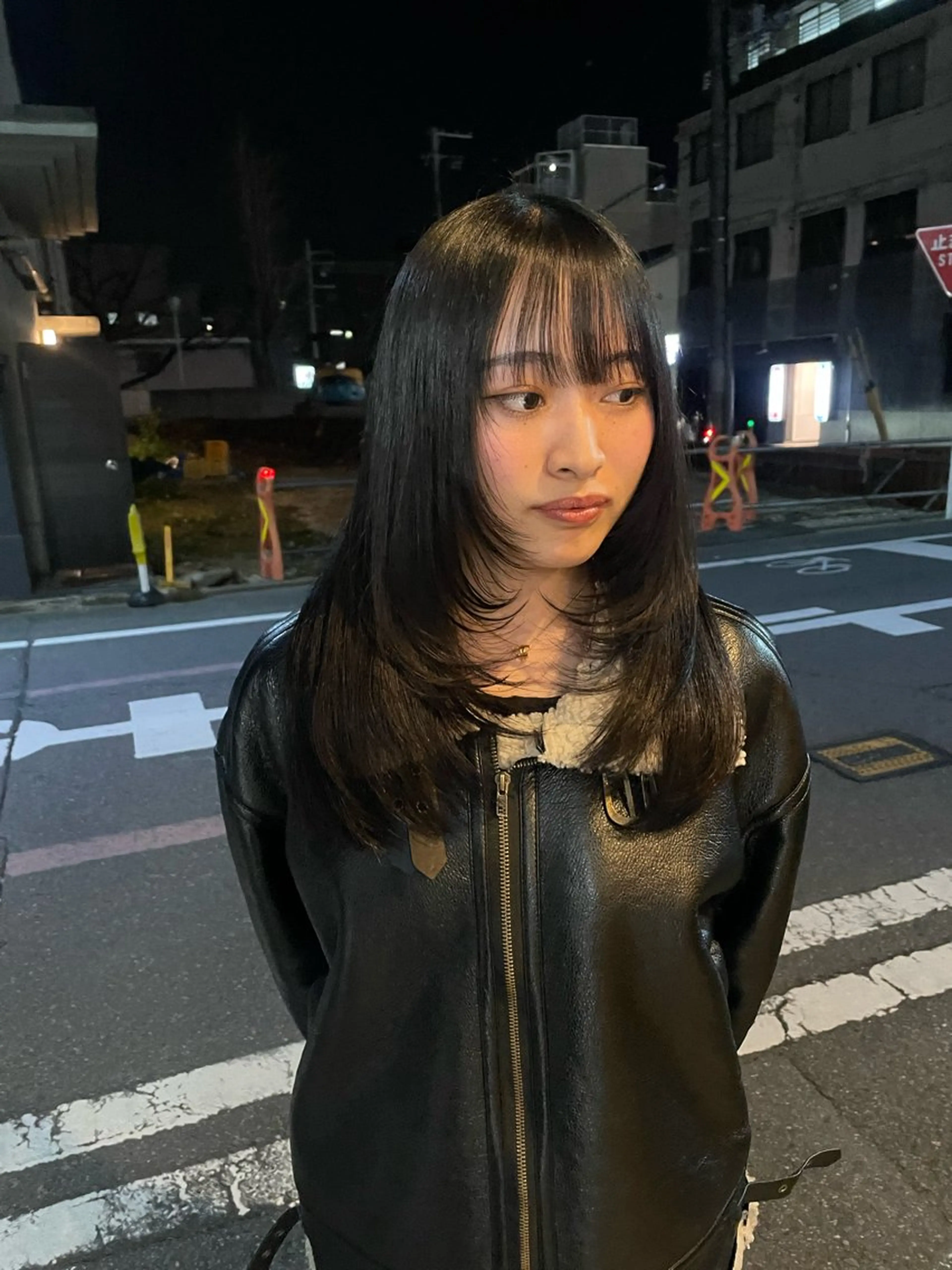 ロング ハイレイヤー 韓国風ヘア レイヤーカット カット darts所属・マツダ レンのヘアスタイル