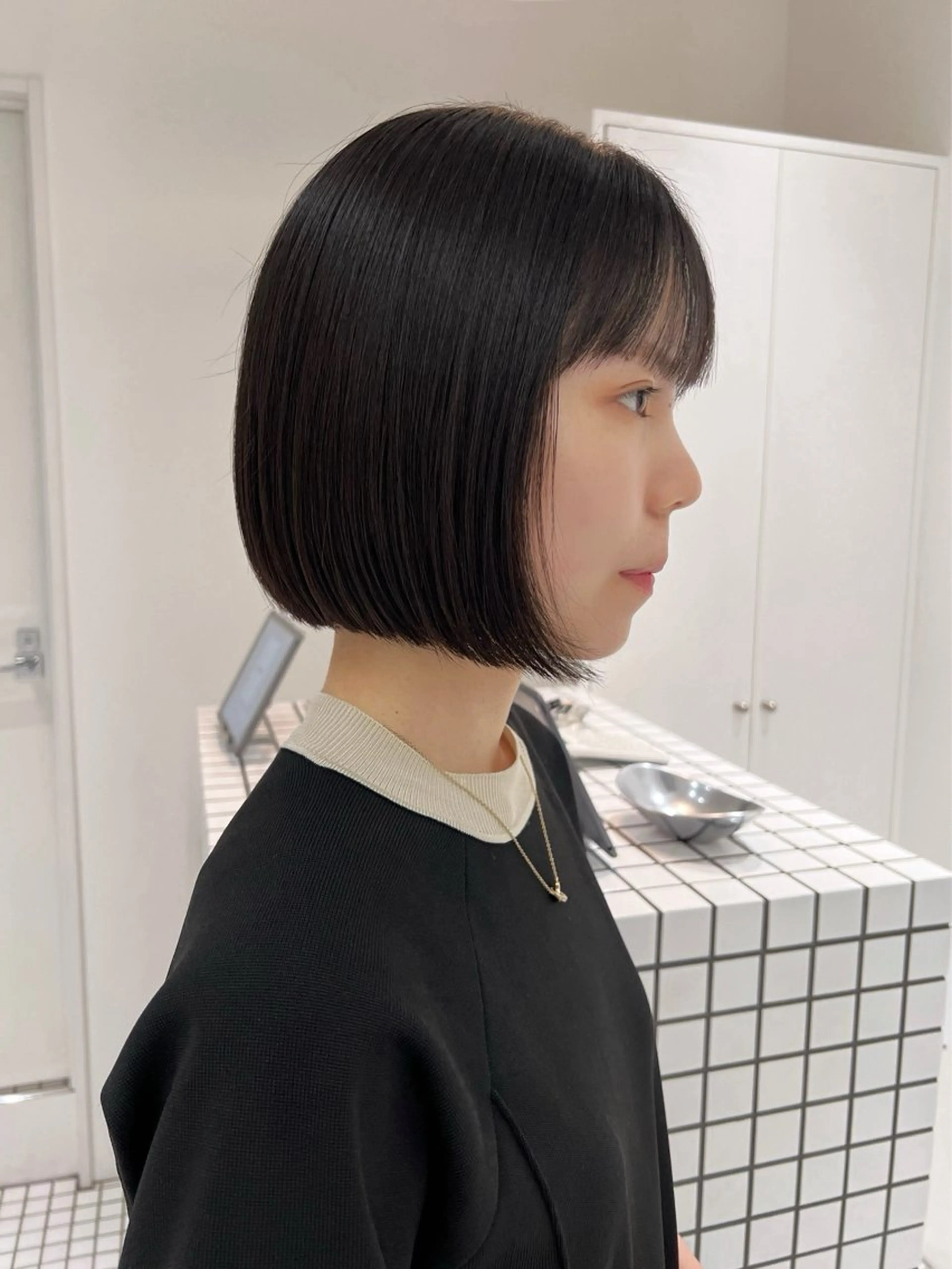 ショート ボブ カット 🌱ぱつっと/ボブ 🌱のヘアスタイル