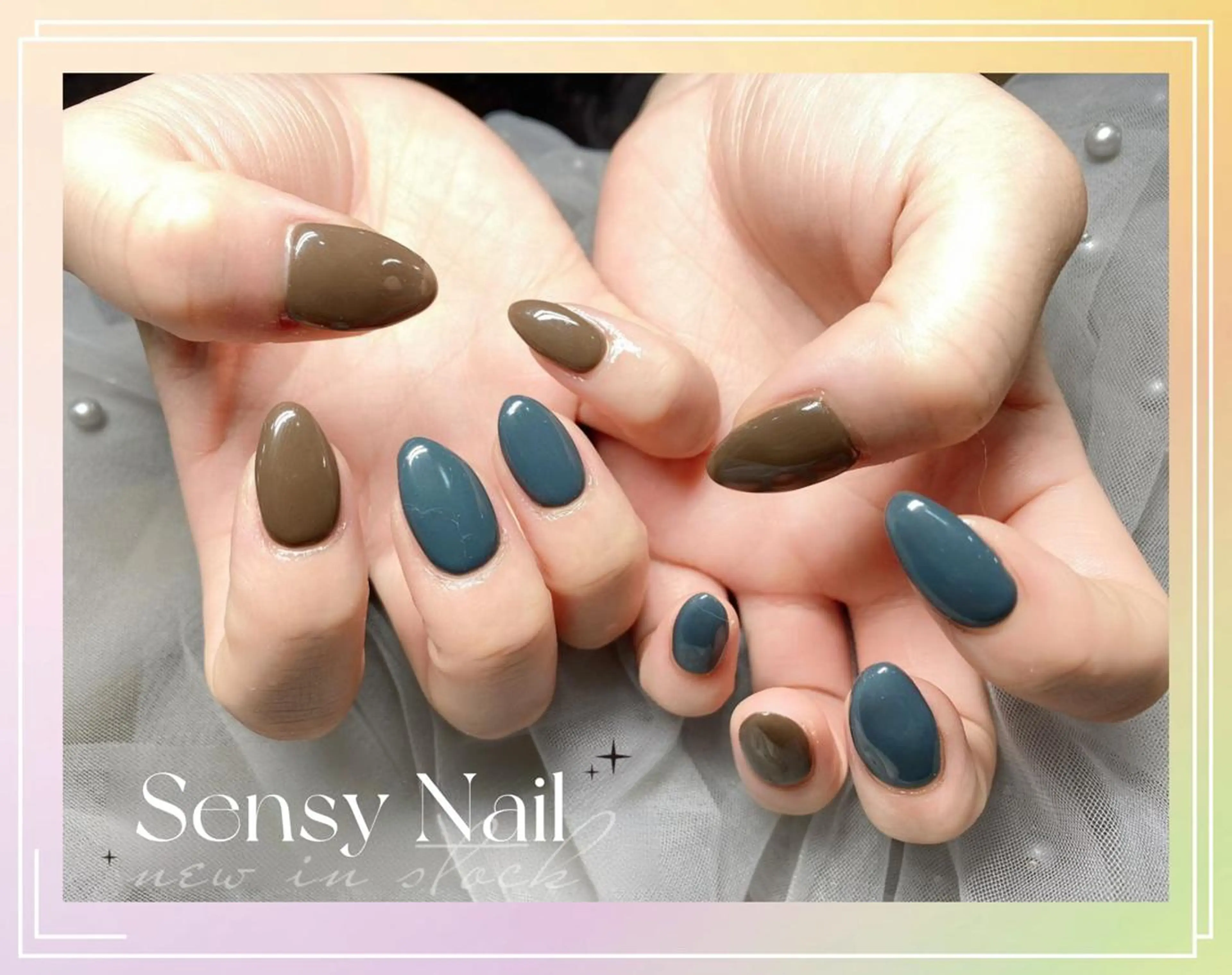ネイル ジェルネイル 持ち込み ソフトジェル ストーンネイル ハンドネイル ハンドケア Sensy ネイル専門店のネイルデザイン
