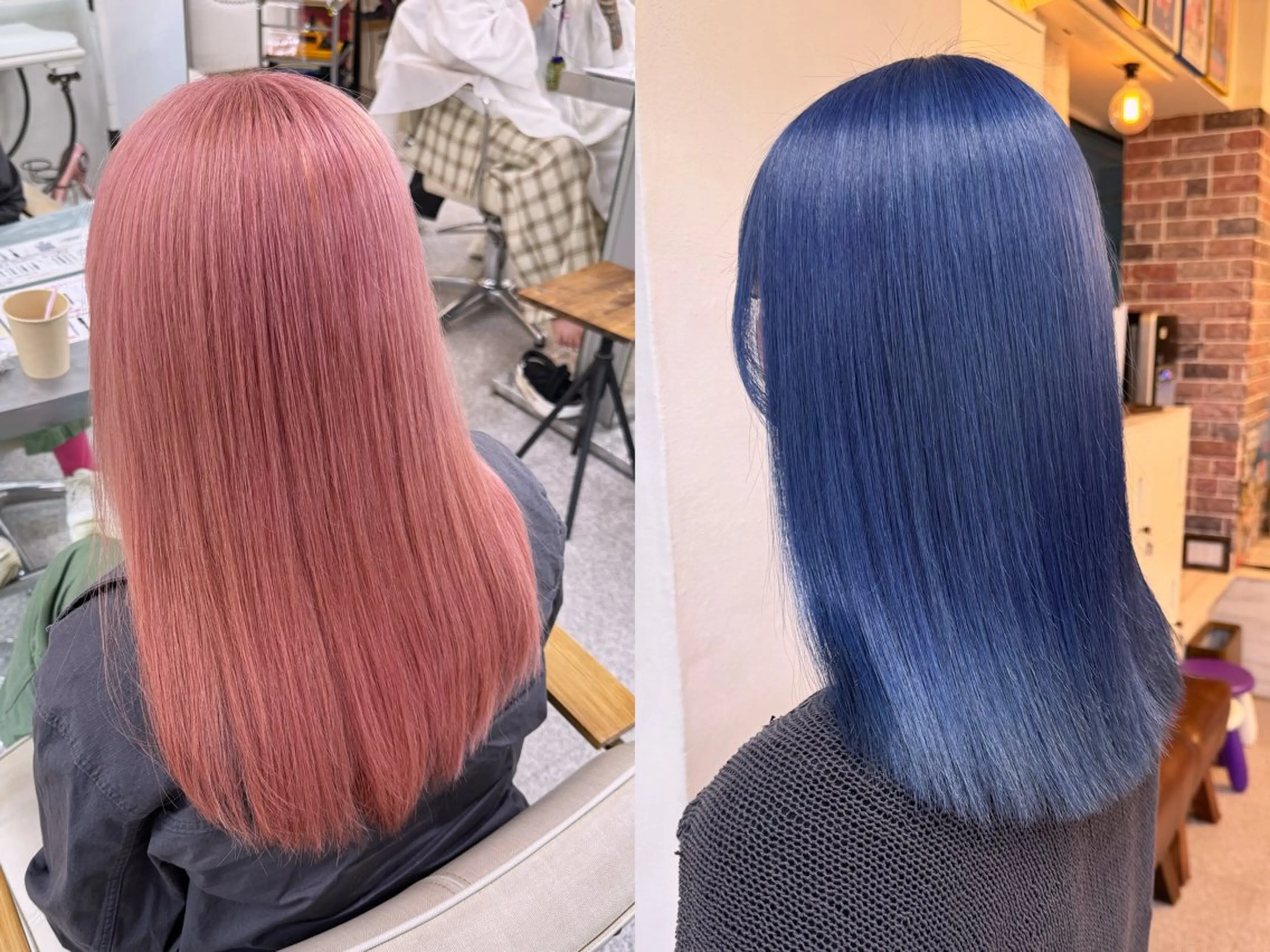 ミディアム カラー カット ヘアカラー トリートメント レイヤーウルフ エクステ磯部のヘアスタイル