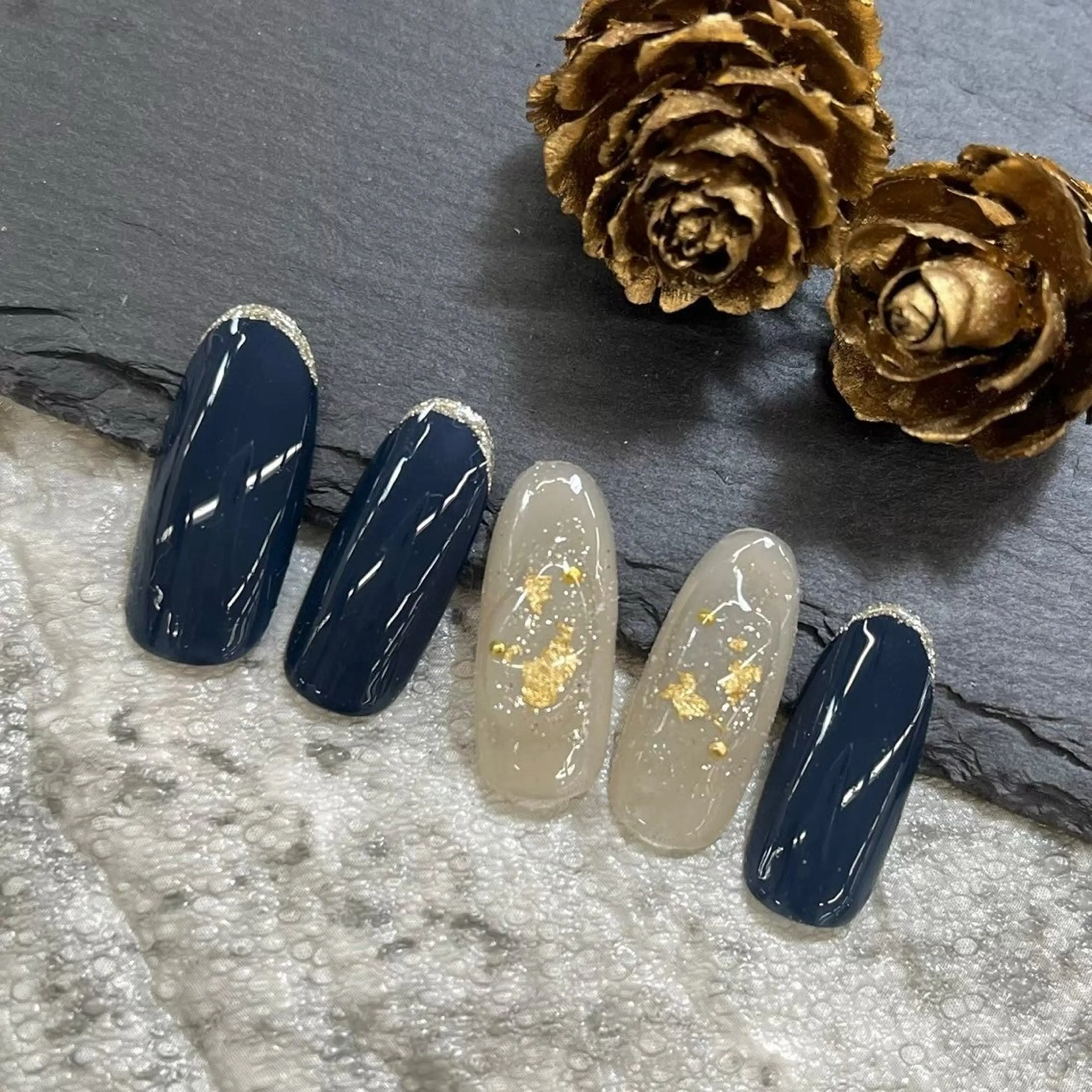 ネイル ⭐︎休業中の練習⭐︎ JNA認定講師髙橋のネイルデザイン