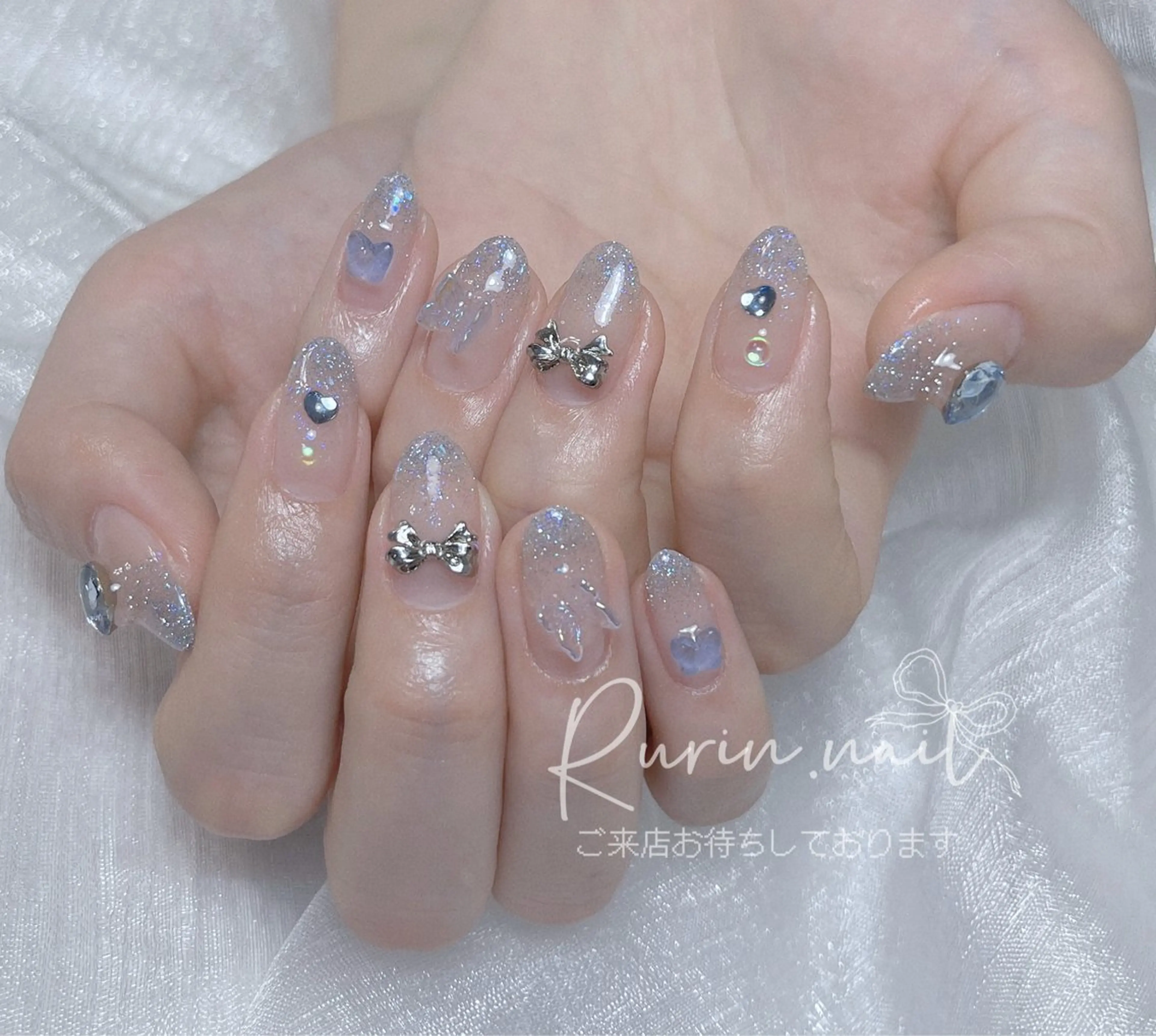 ネイル キラキラネイル ハンドネイル ルリン サロン💅のネイルデザイン