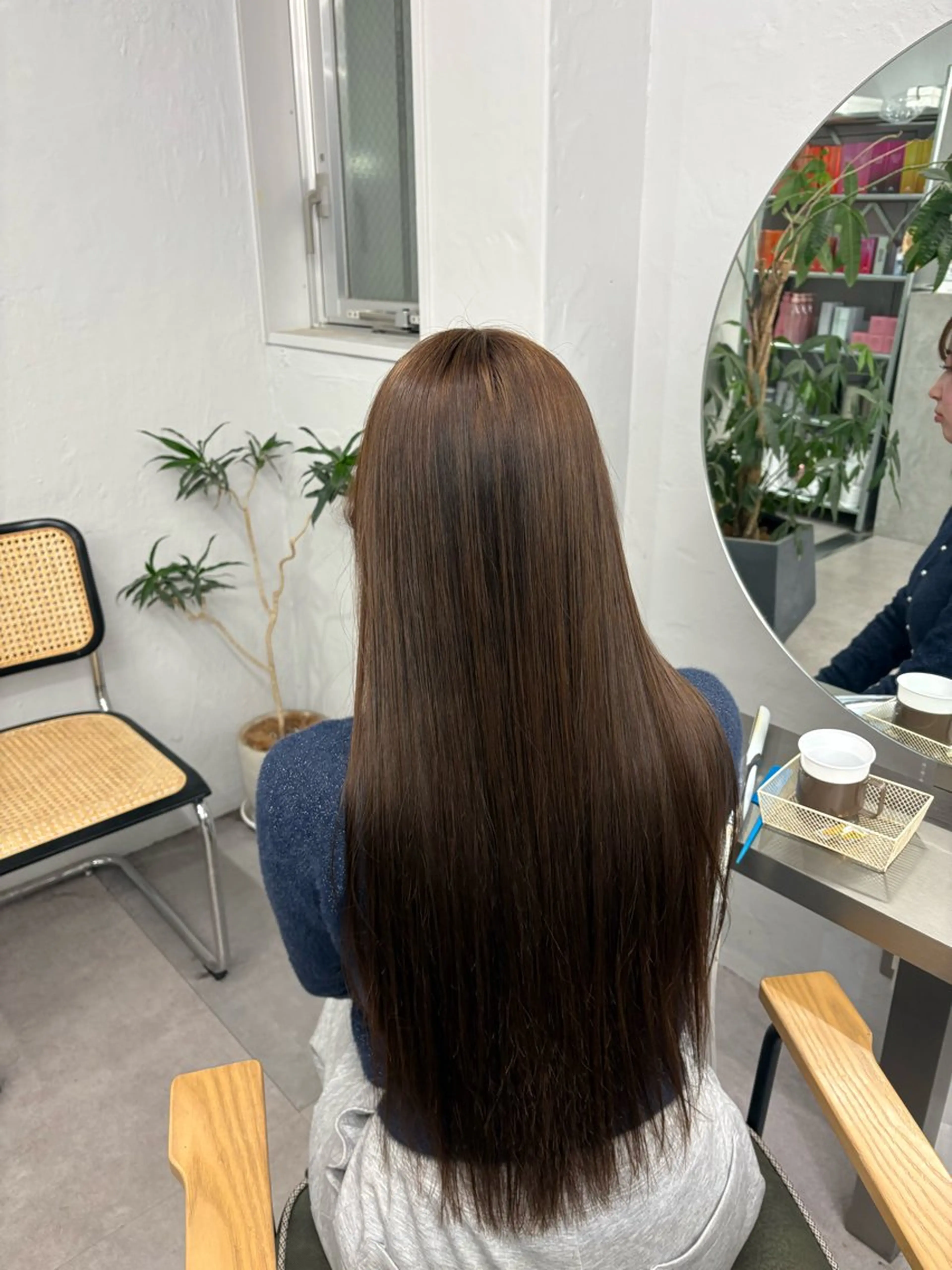 ロング カラー ベージュカラー ブリーチ ブリーチなしカラー 学生 トリートメント ヘアカラー 梅田/ベージュ／ 艶カラー／三宅空翔のヘアスタイル