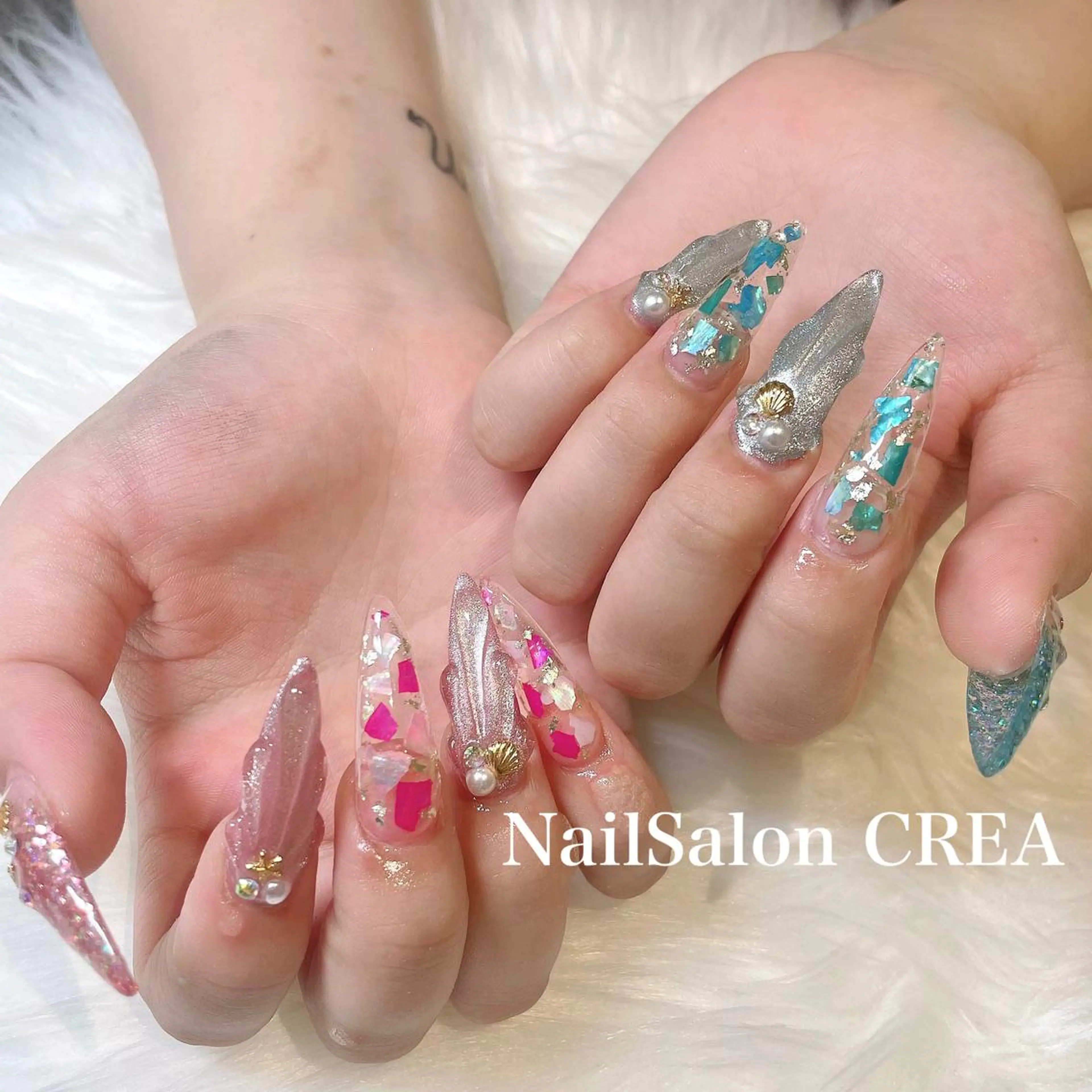 ネイル マグネットネイル ハンドネイル NailSalon CREAのネイルデザイン