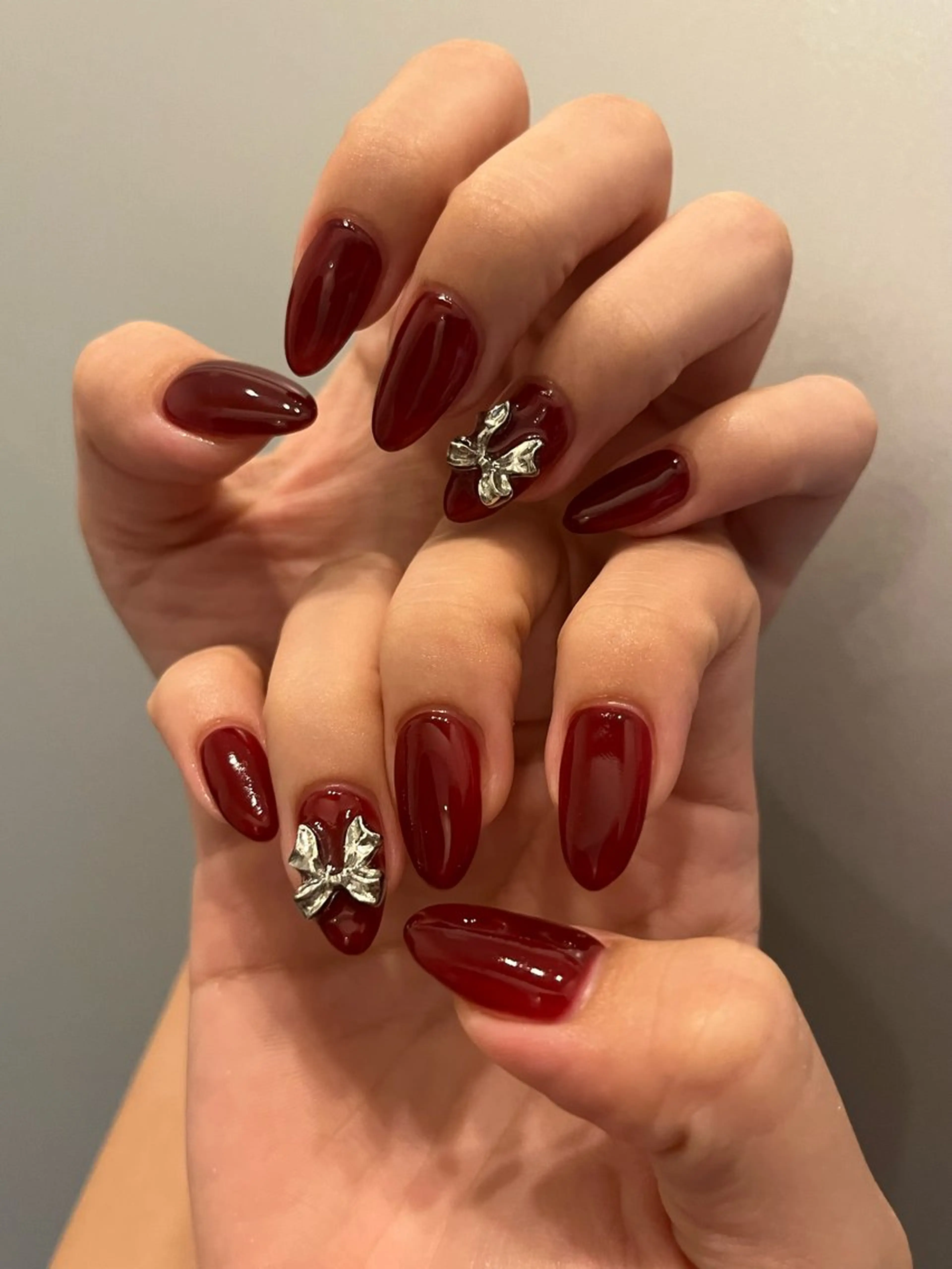 ネイル ボルドー ハンドネイル ruirui.naildesign所属・RUI ☆のネイルデザイン