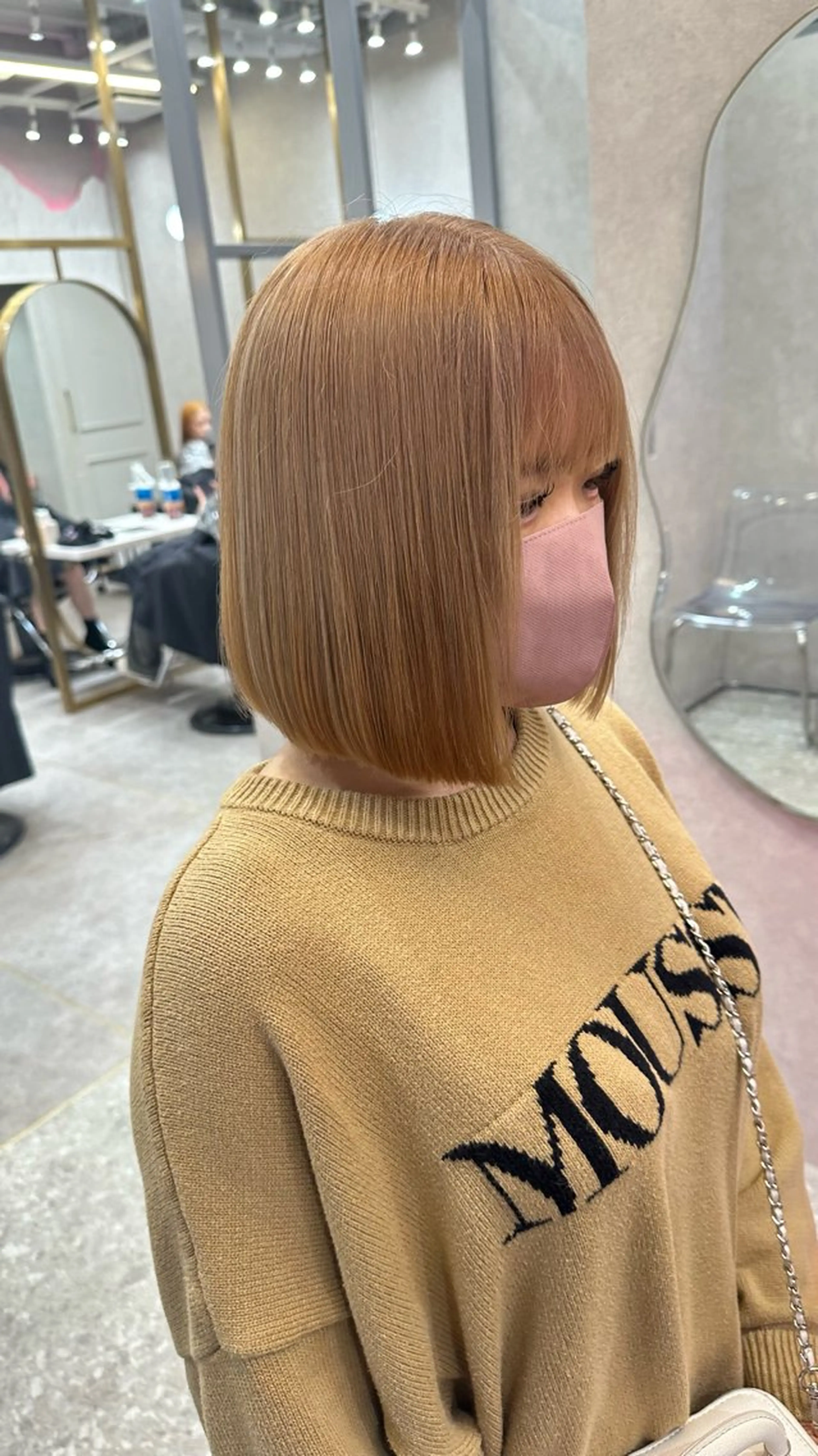 ミディアム カラー ダブルカラー 韓国ヘアKYONのヘアスタイル