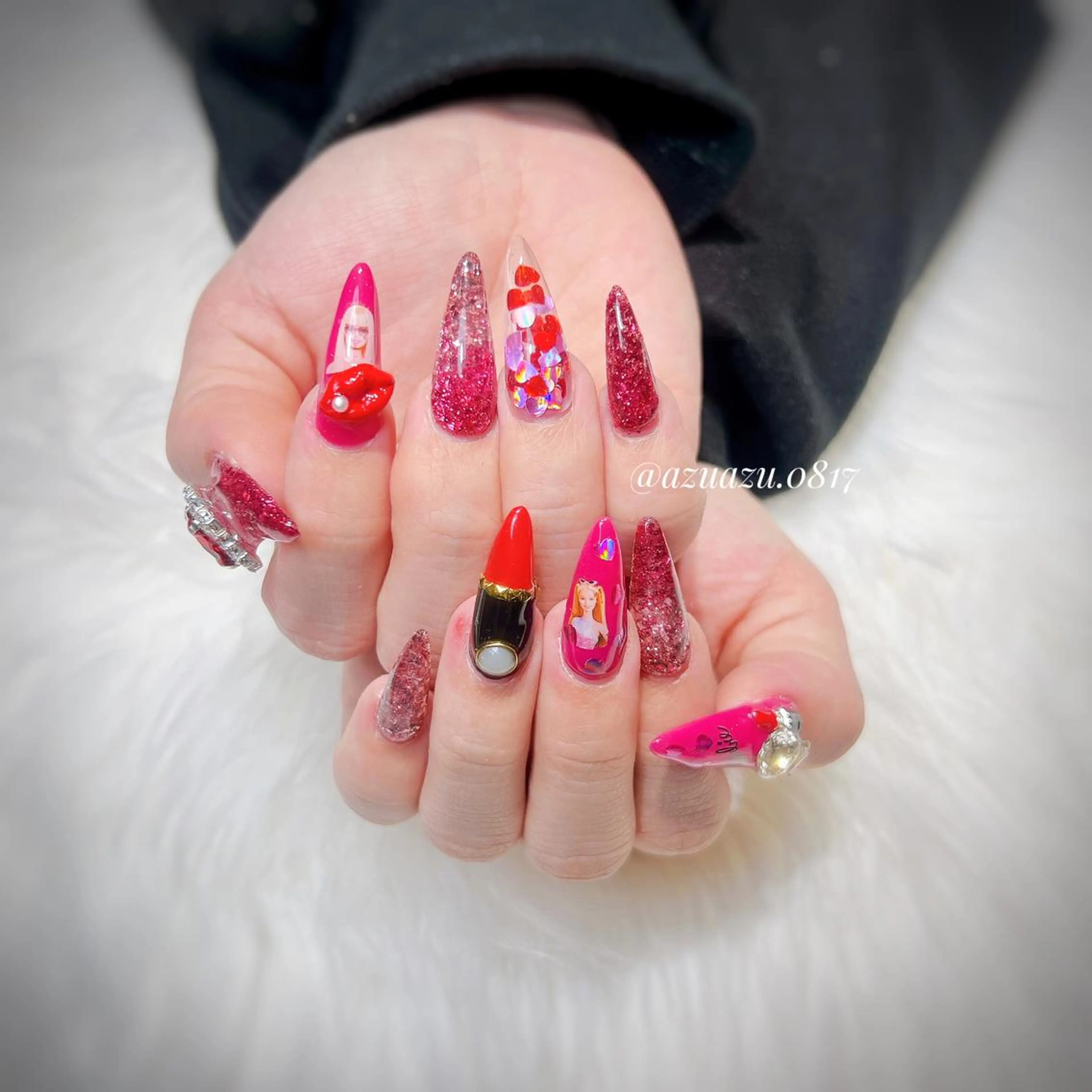 ネイル ハンドネイル hair&nail ROOTS所属・ﾍｱﾒｲｸ&ﾈｲﾙ ♥️Azuのネイルデザイン