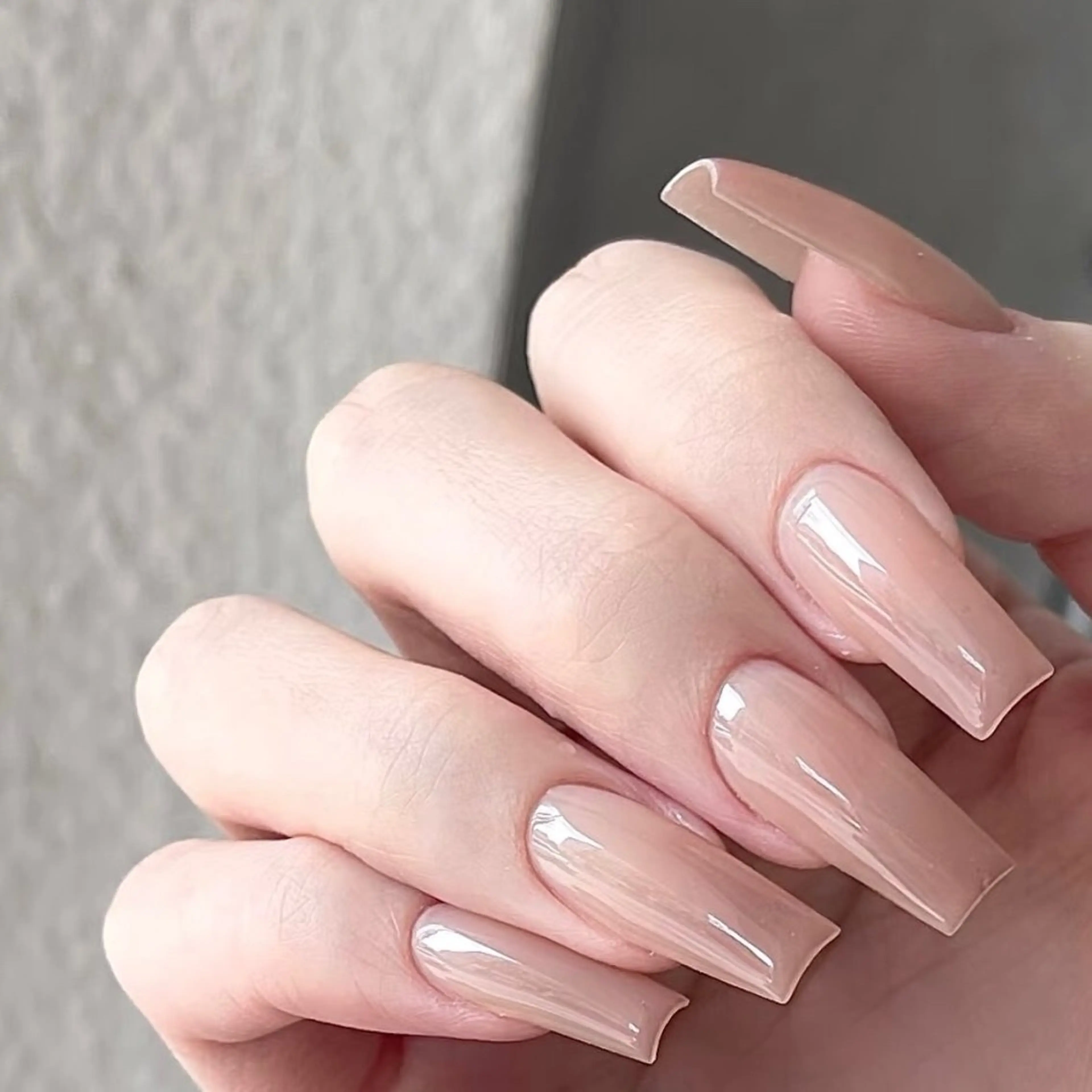 HANDハンドネイル(オフ無し)当店の定額コース「7」(オーロラグラデーション)の写真