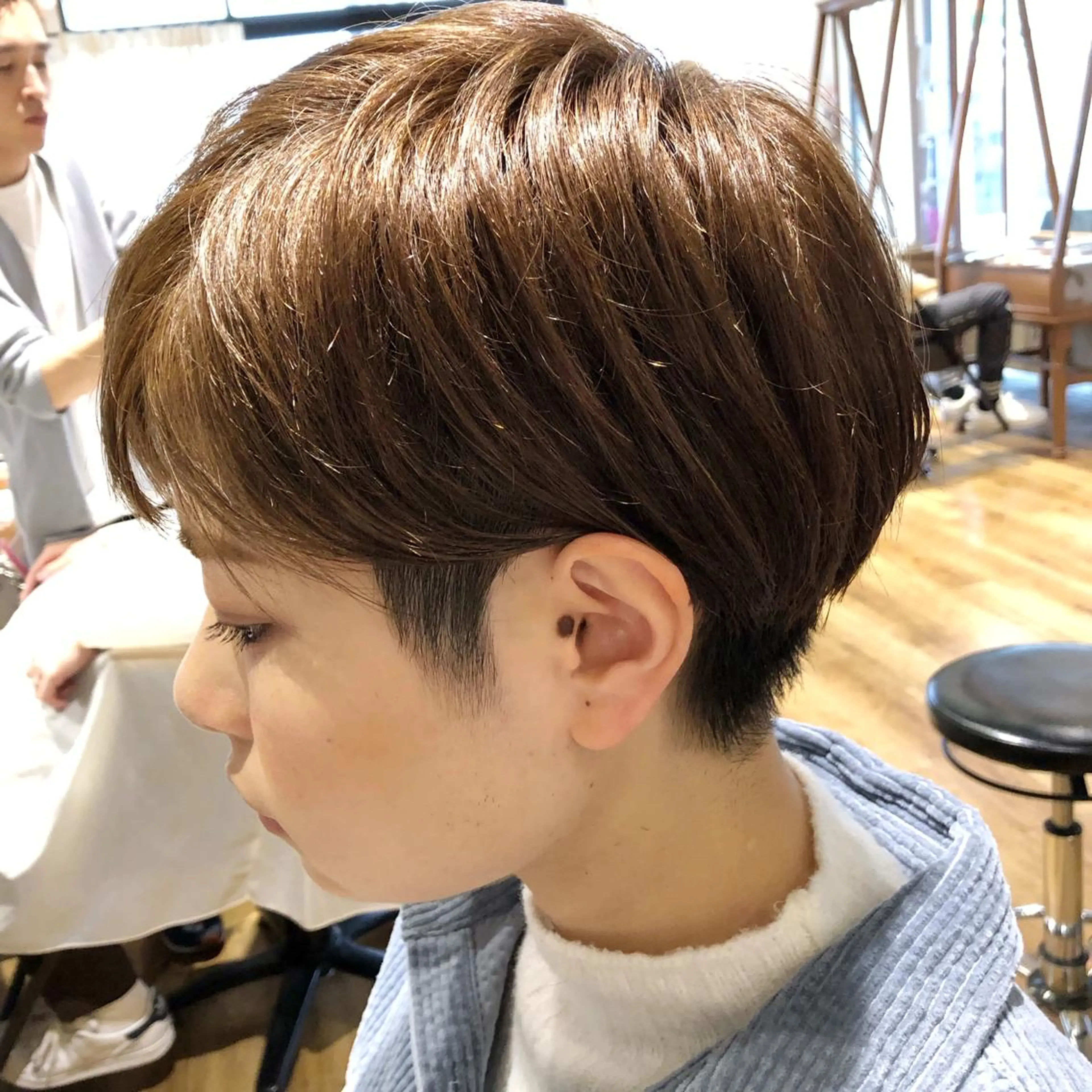 ショート カラー ハンサムショート ベージュカラー ヌーディベージュ ショートヘア ◇おの あすか◇のヘアスタイル