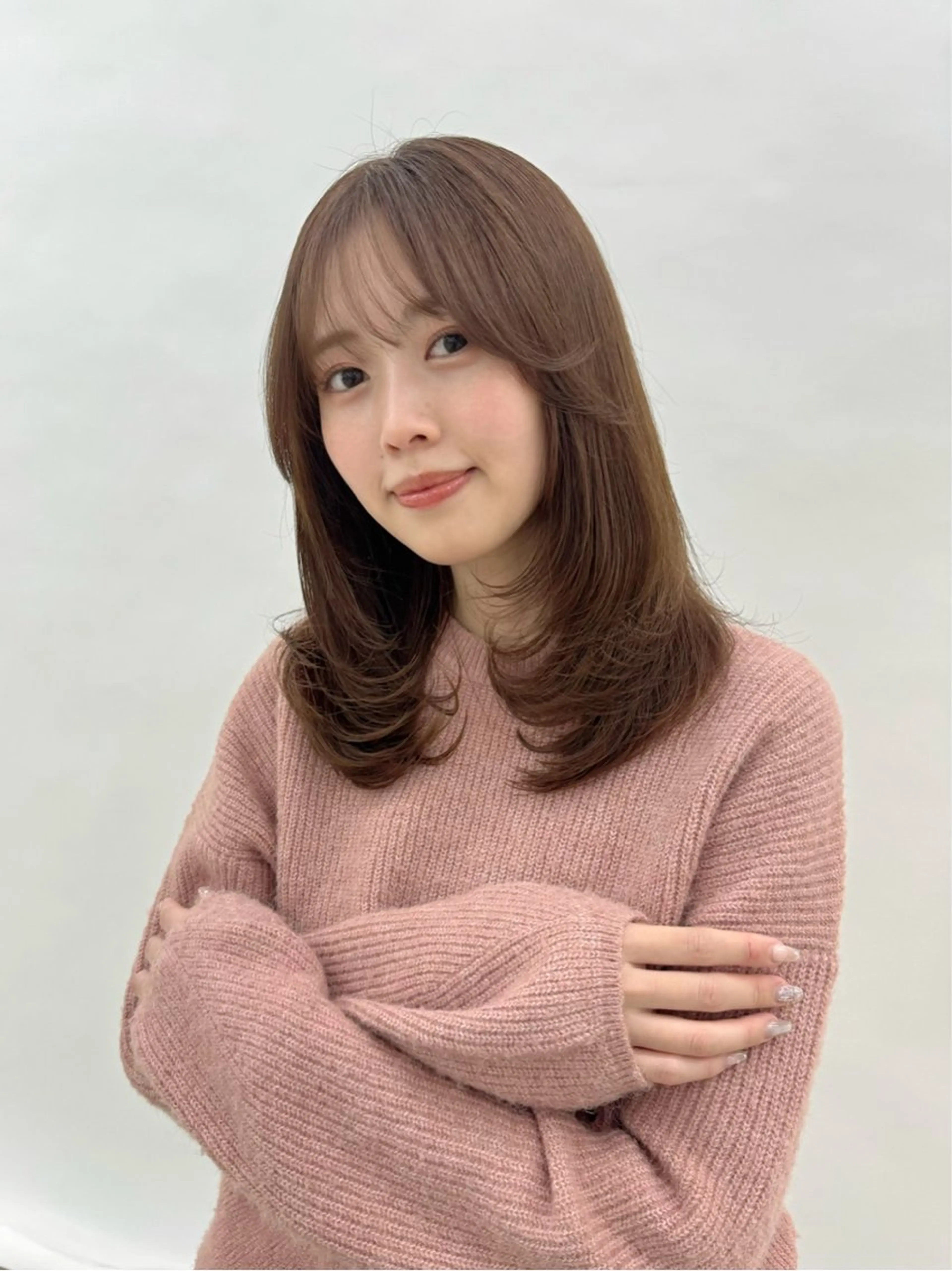 セミロング カラー モテ髪カラー💗🫧 CHIHIROのヘアスタイル