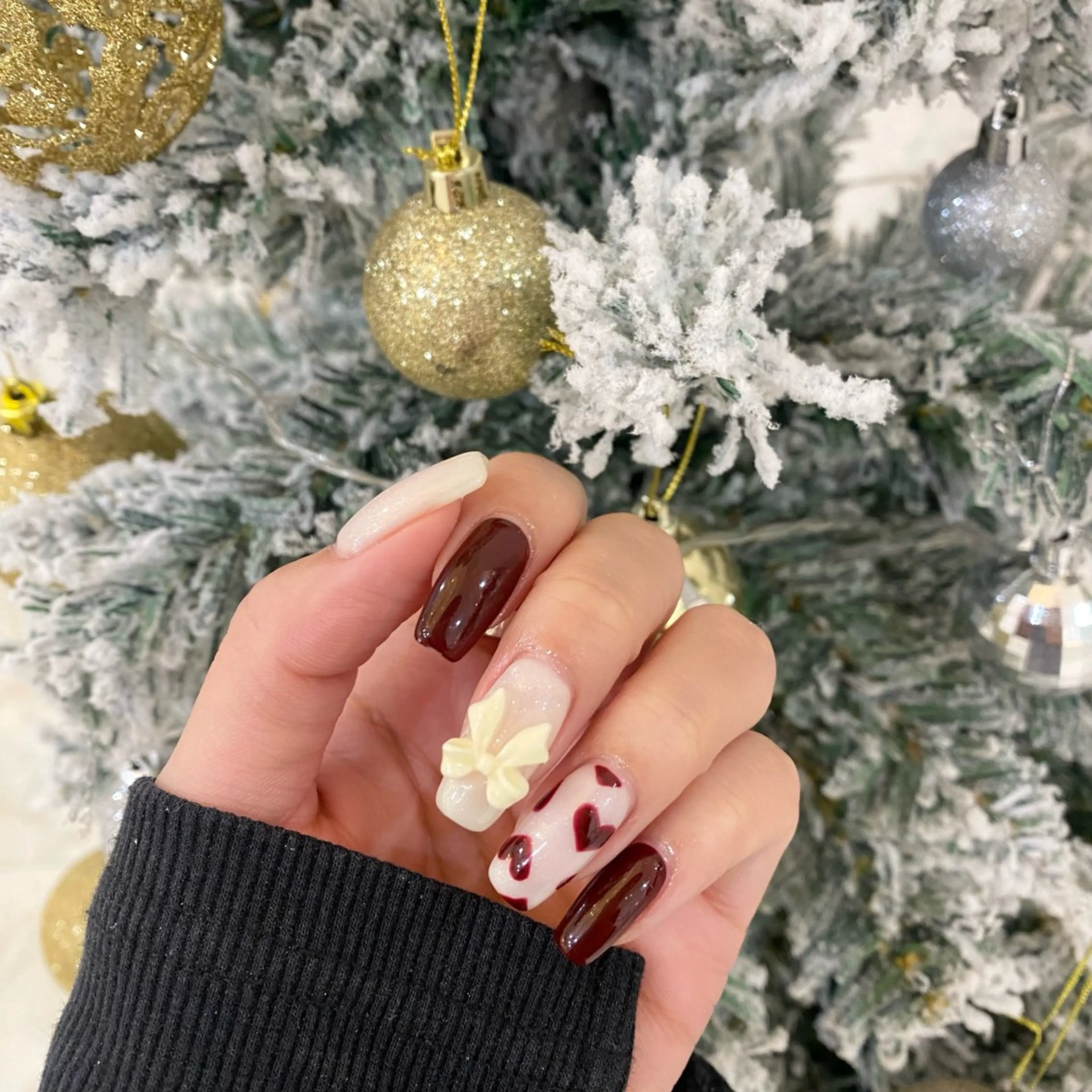 ネイル リボン ハンドネイル nailst 高橋のネイルデザイン
