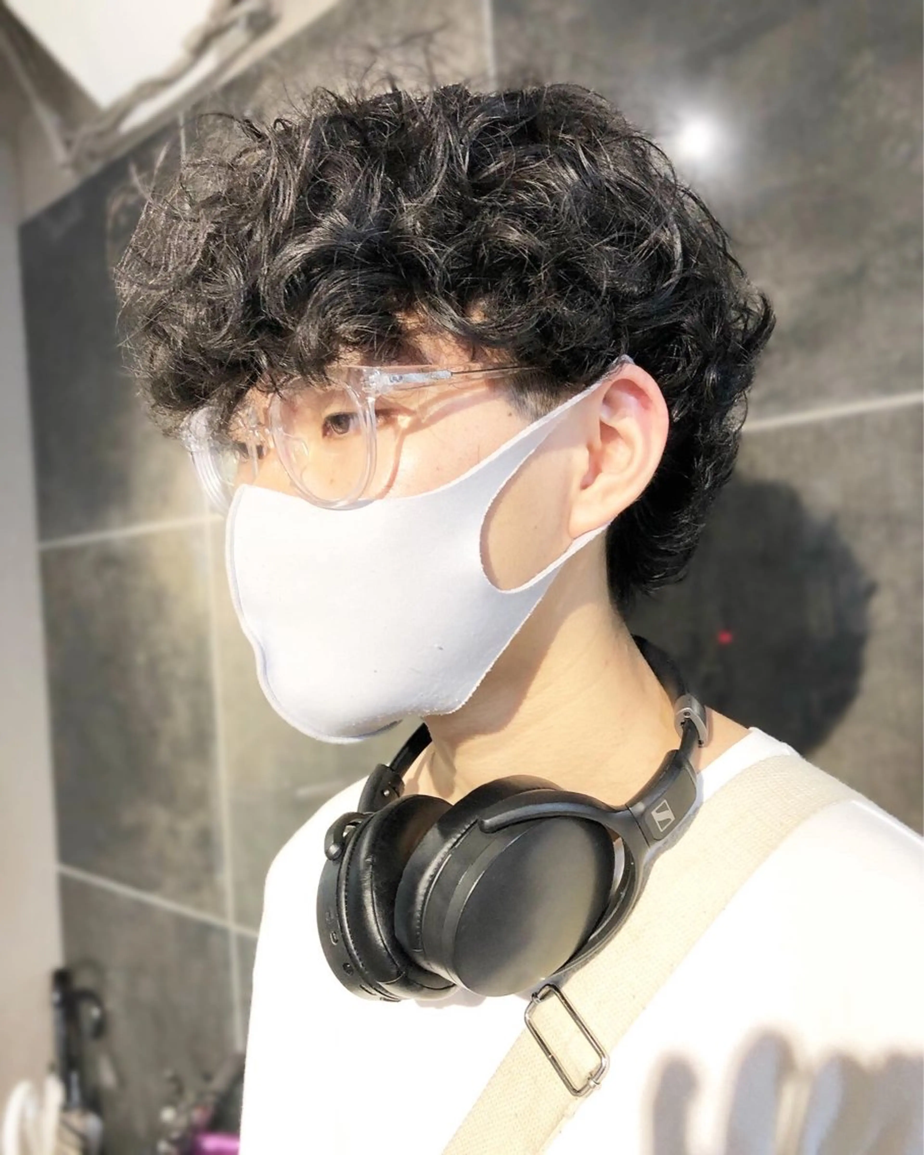 パーマ ヘアアレンジ メンズ メンズパーマ カット パーマ トリートメント ヘアセット 栗原 侑也のヘアスタイル