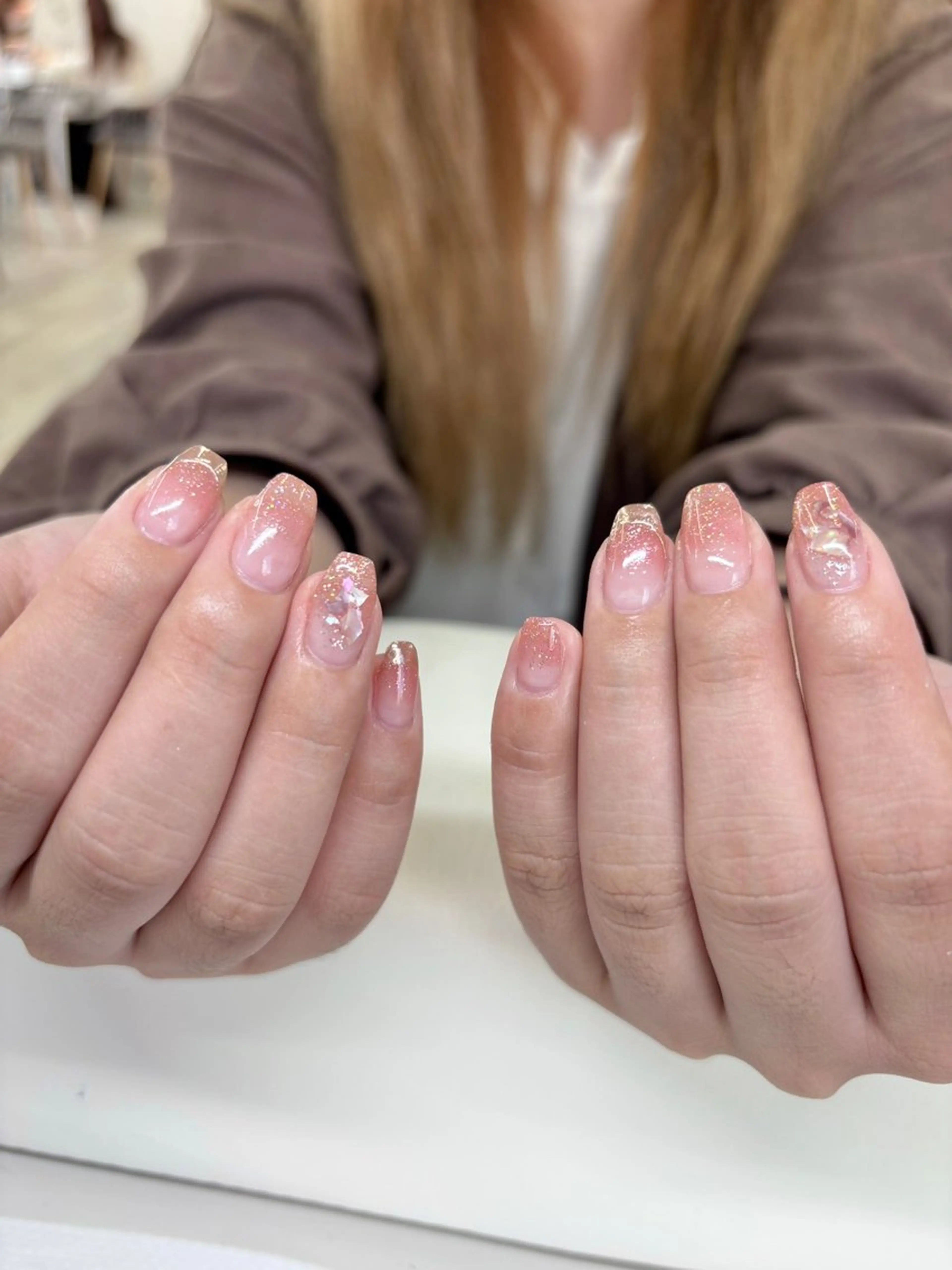 ネイル ミラーネイル ハンドネイル LUCY NAIL&EYE　心斎橋所属・LUCY  心斎橋/ miuのネイルデザイン