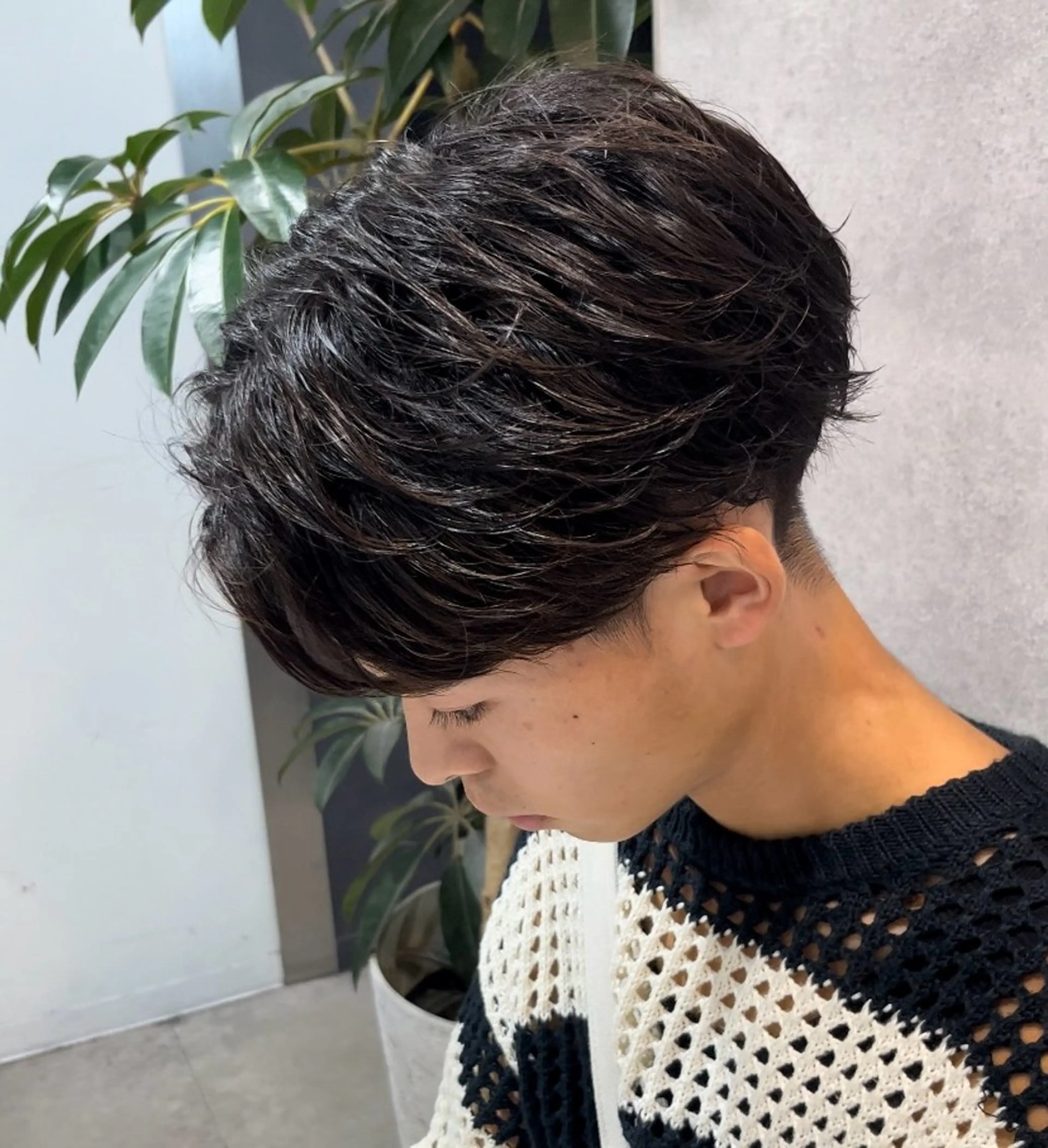 ショート パーマ メンズ カット パーマ トリートメント ヘッドスパ ヘアセット メンズパーマ特化/ Tsubasaのヘアスタイル